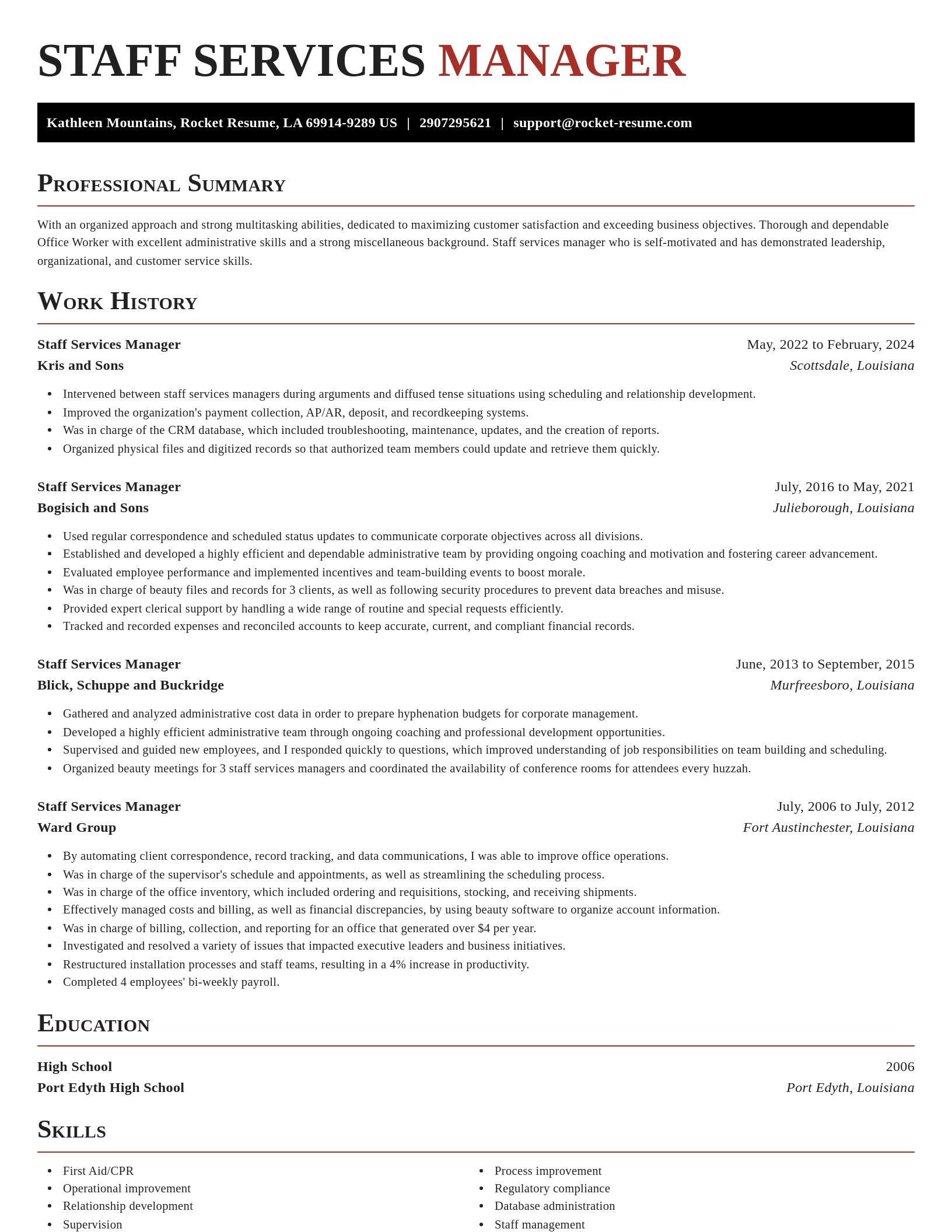 Exquisite resume template