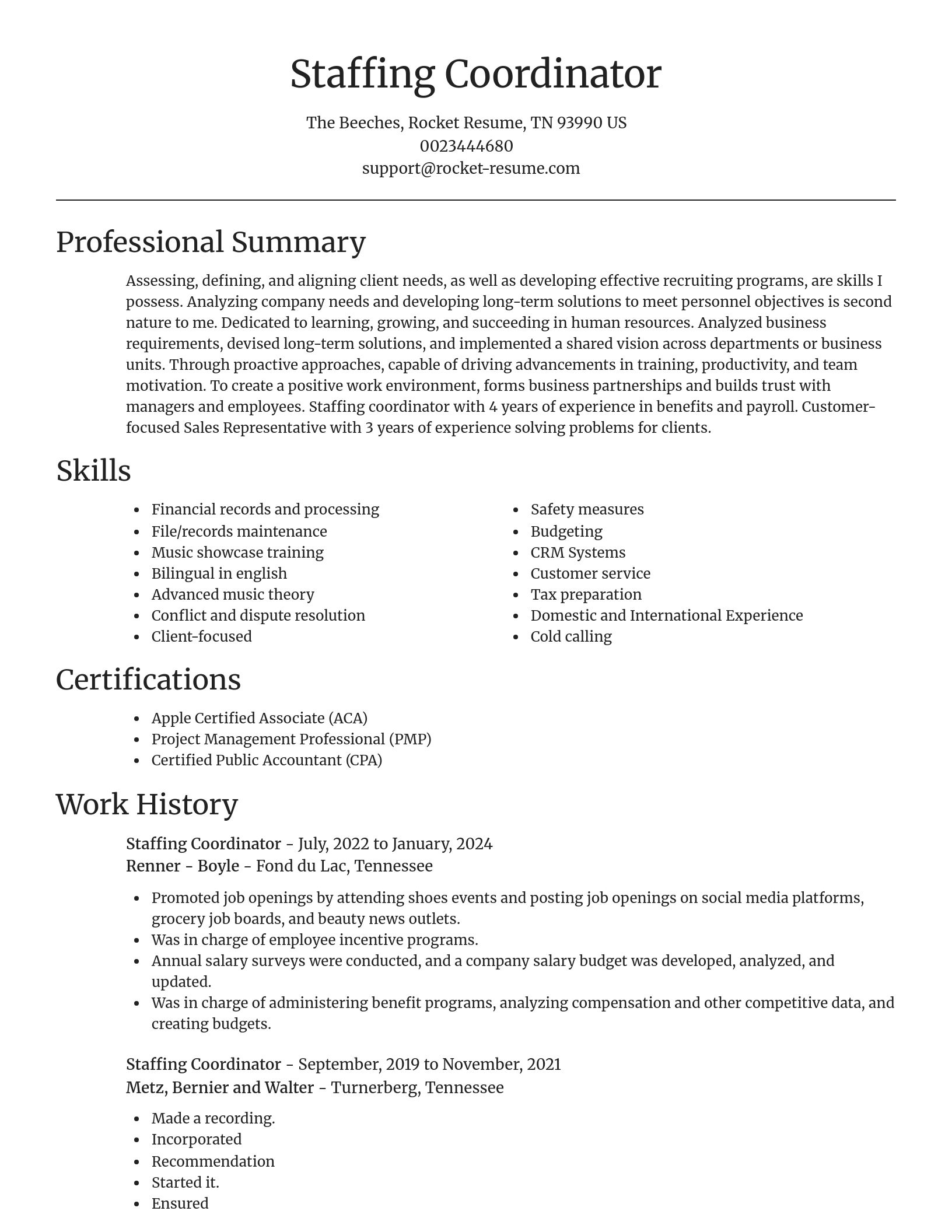 Focal Point resume template