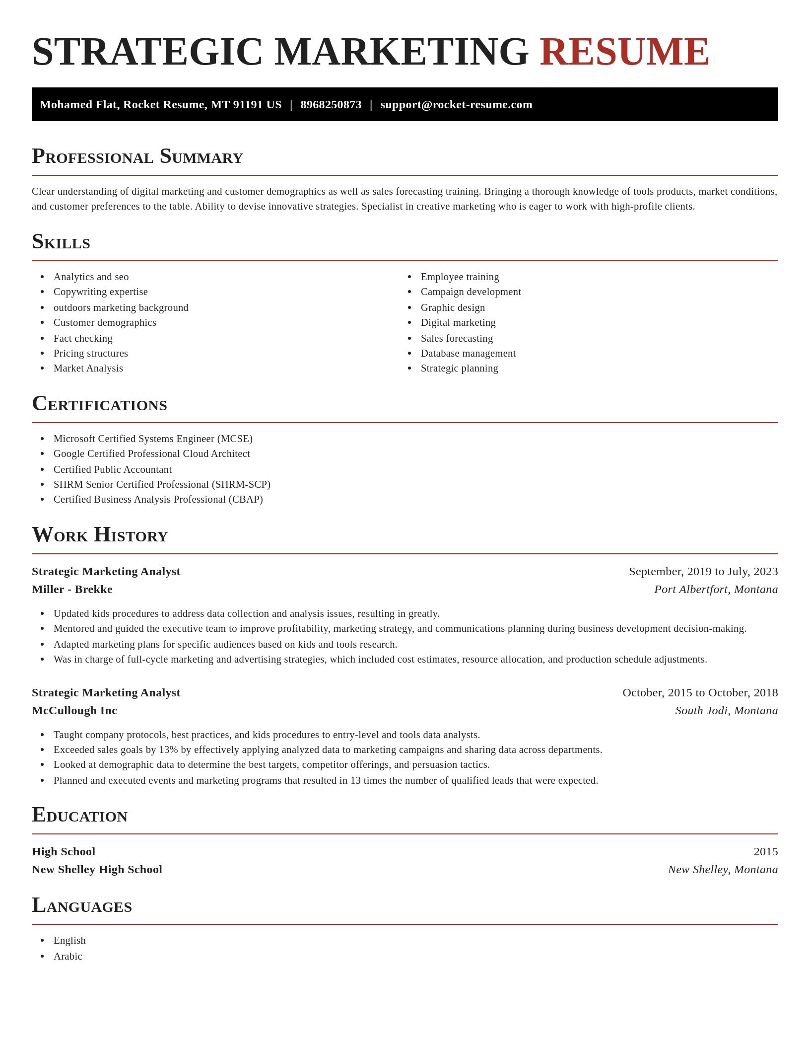 Exquisite resume template