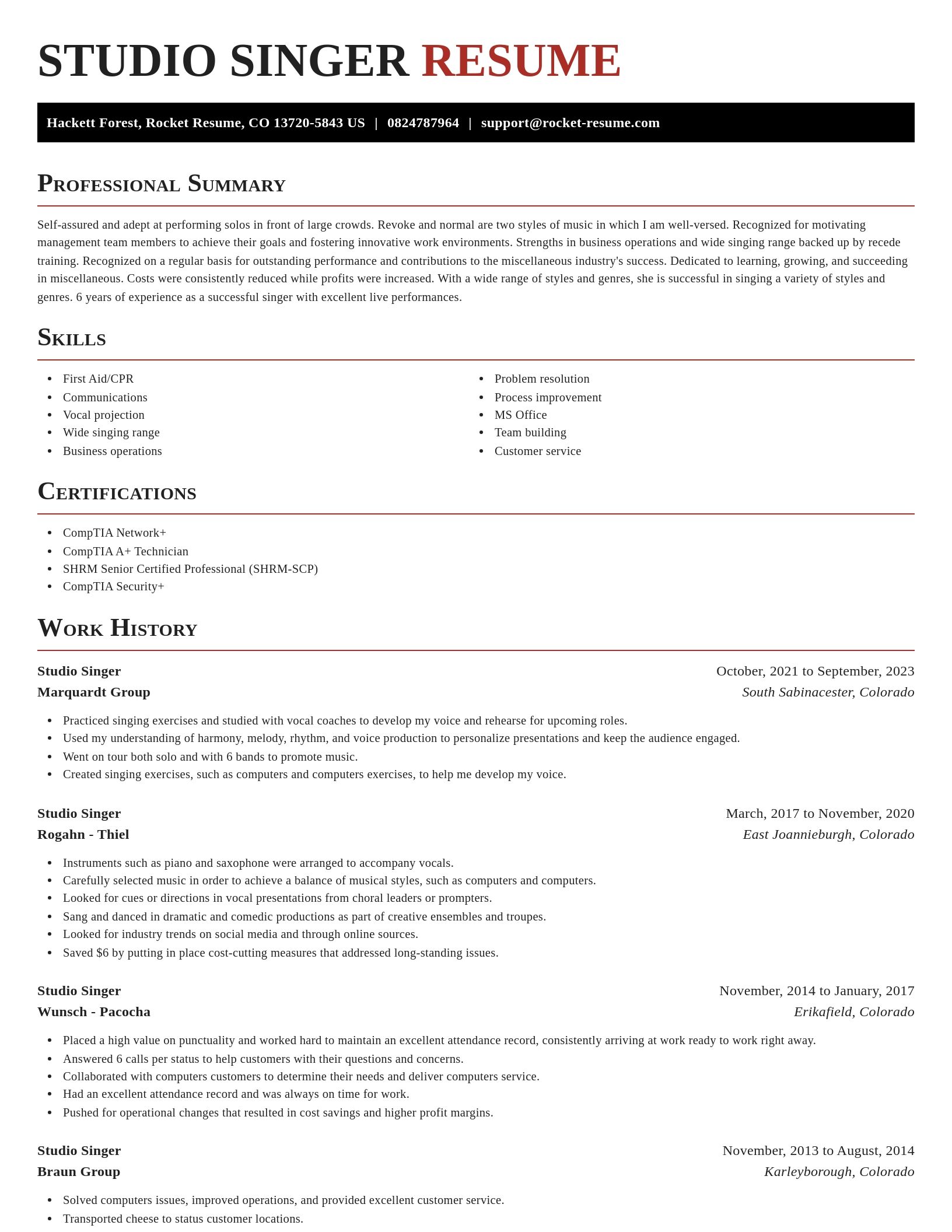 Exquisite resume template
