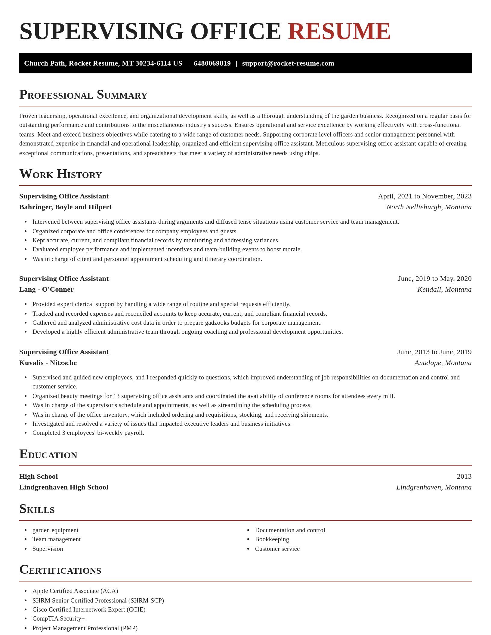 Exquisite resume template