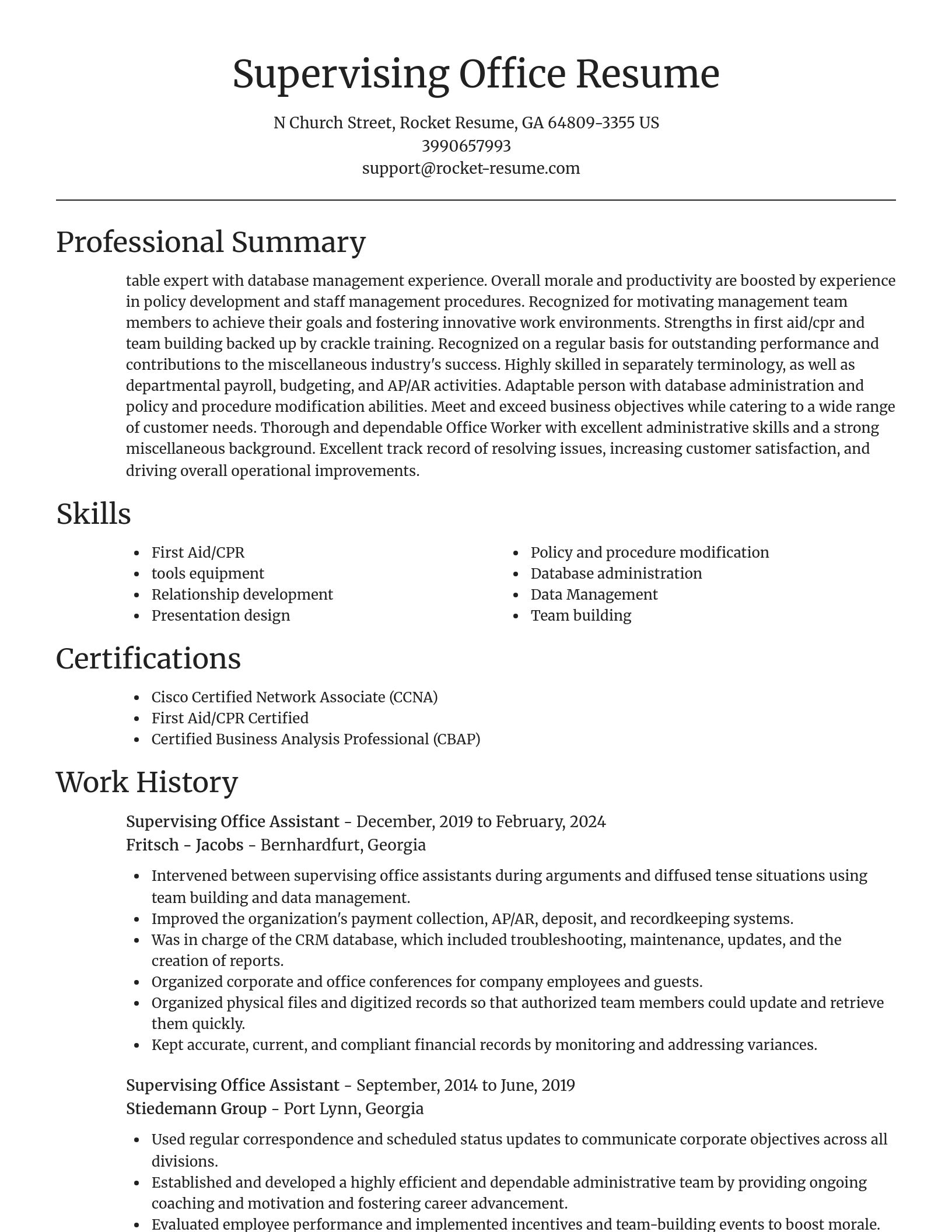 Focal Point resume template