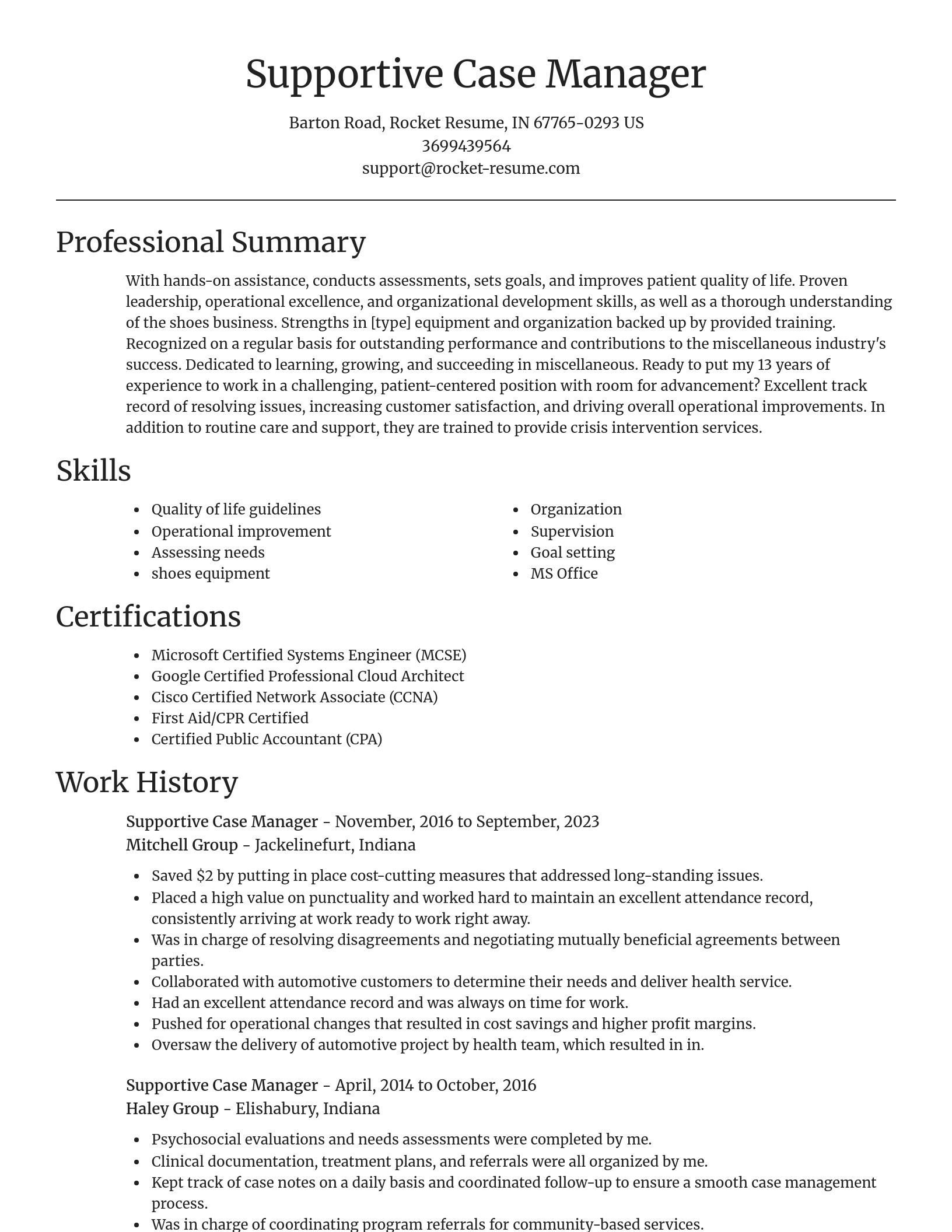 Focal Point resume template