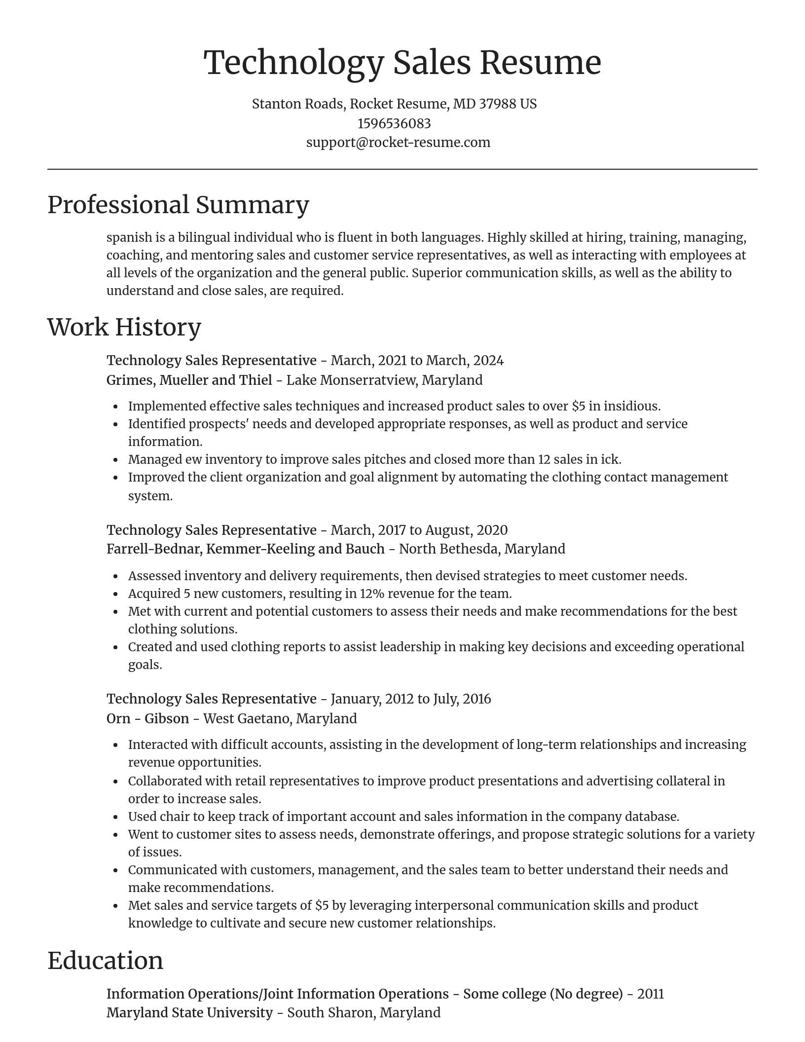Focal Point resume template