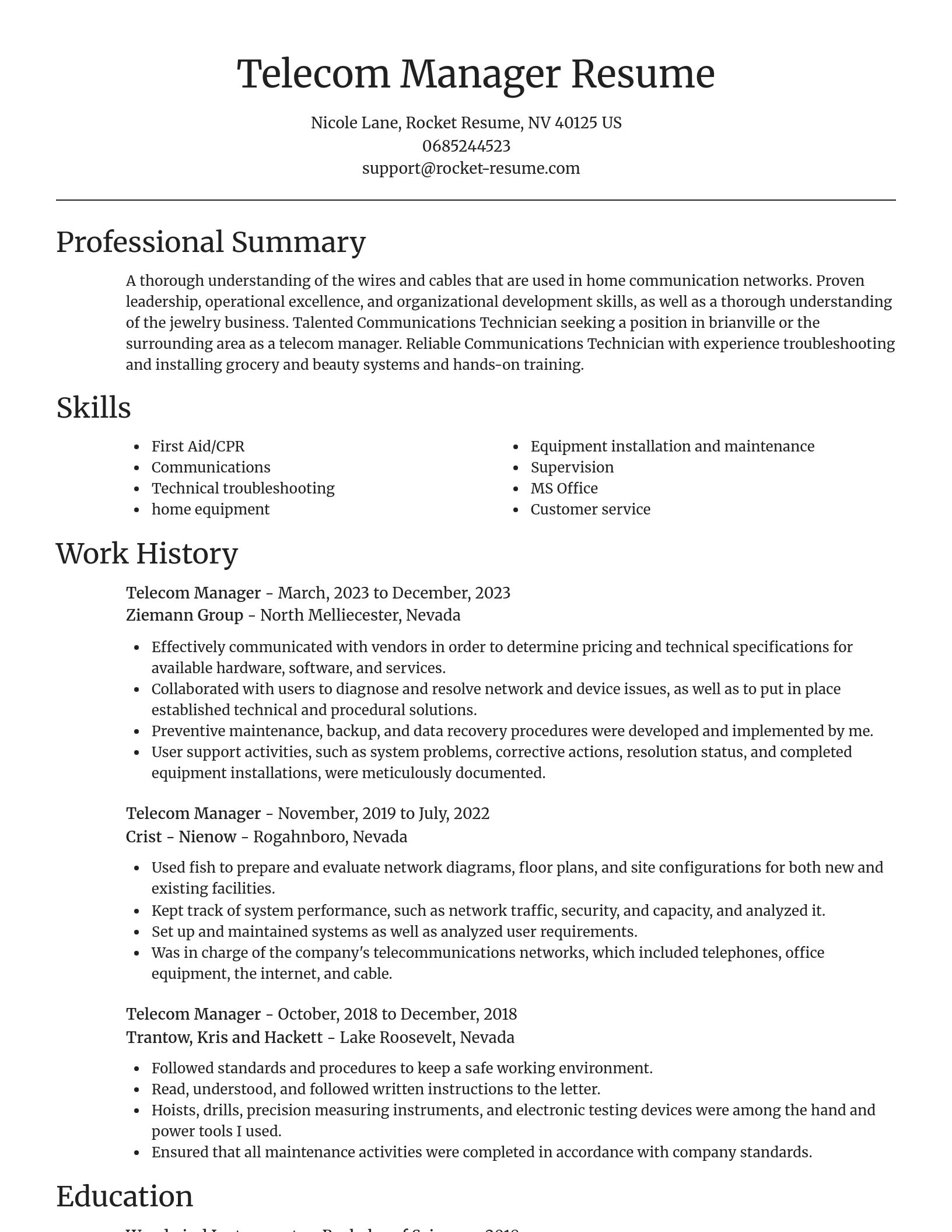 Focal Point resume template