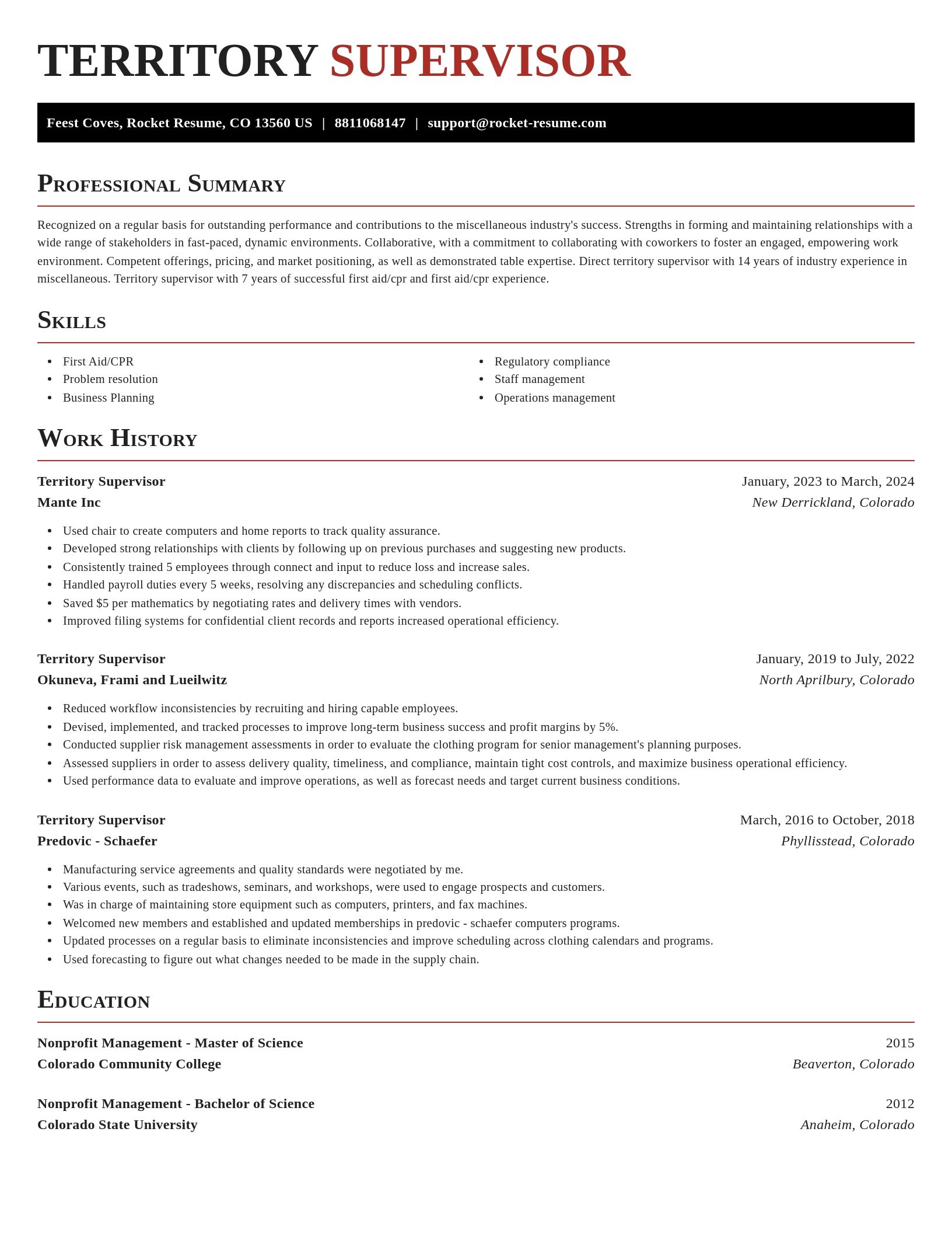 Exquisite resume template