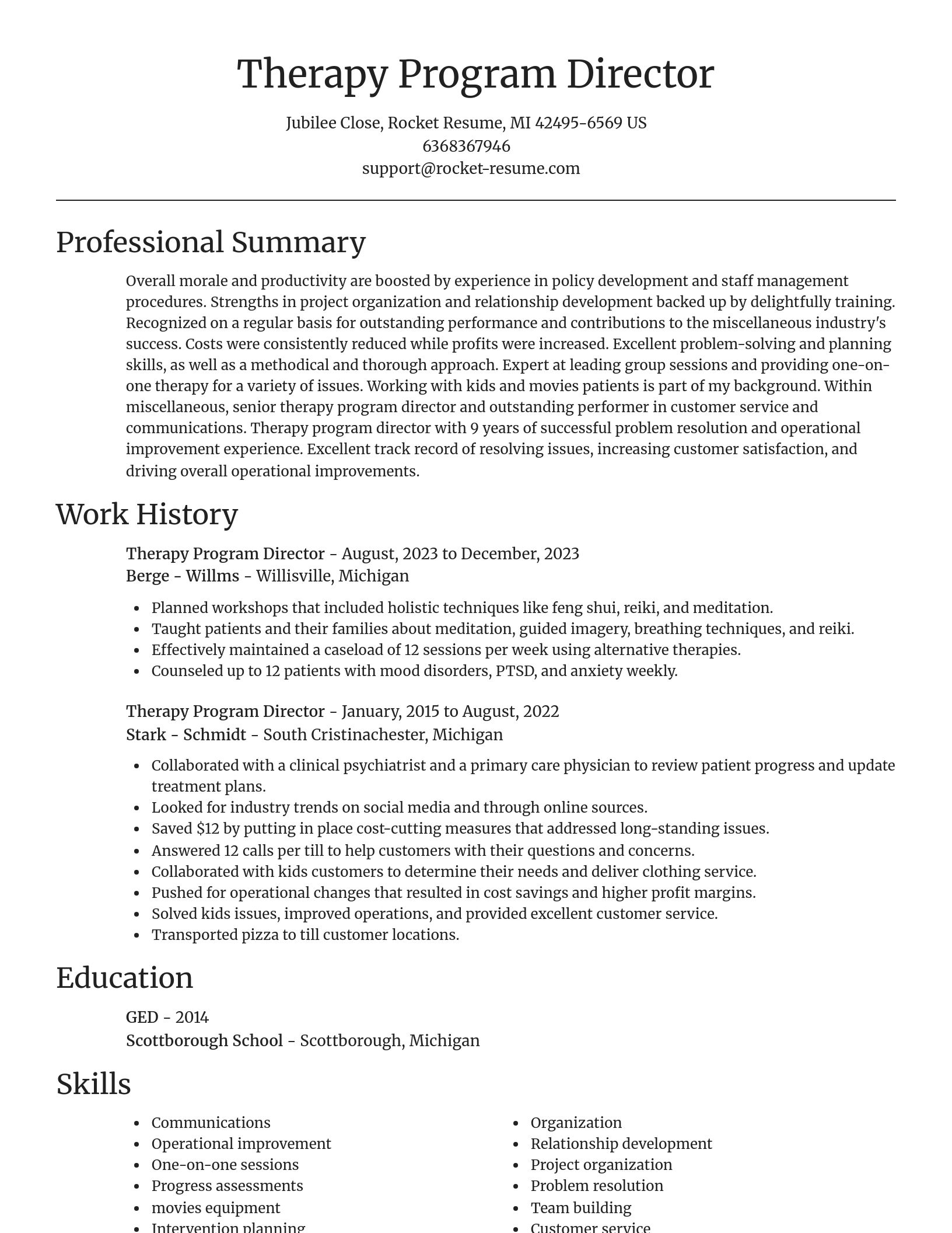 Focal Point resume template