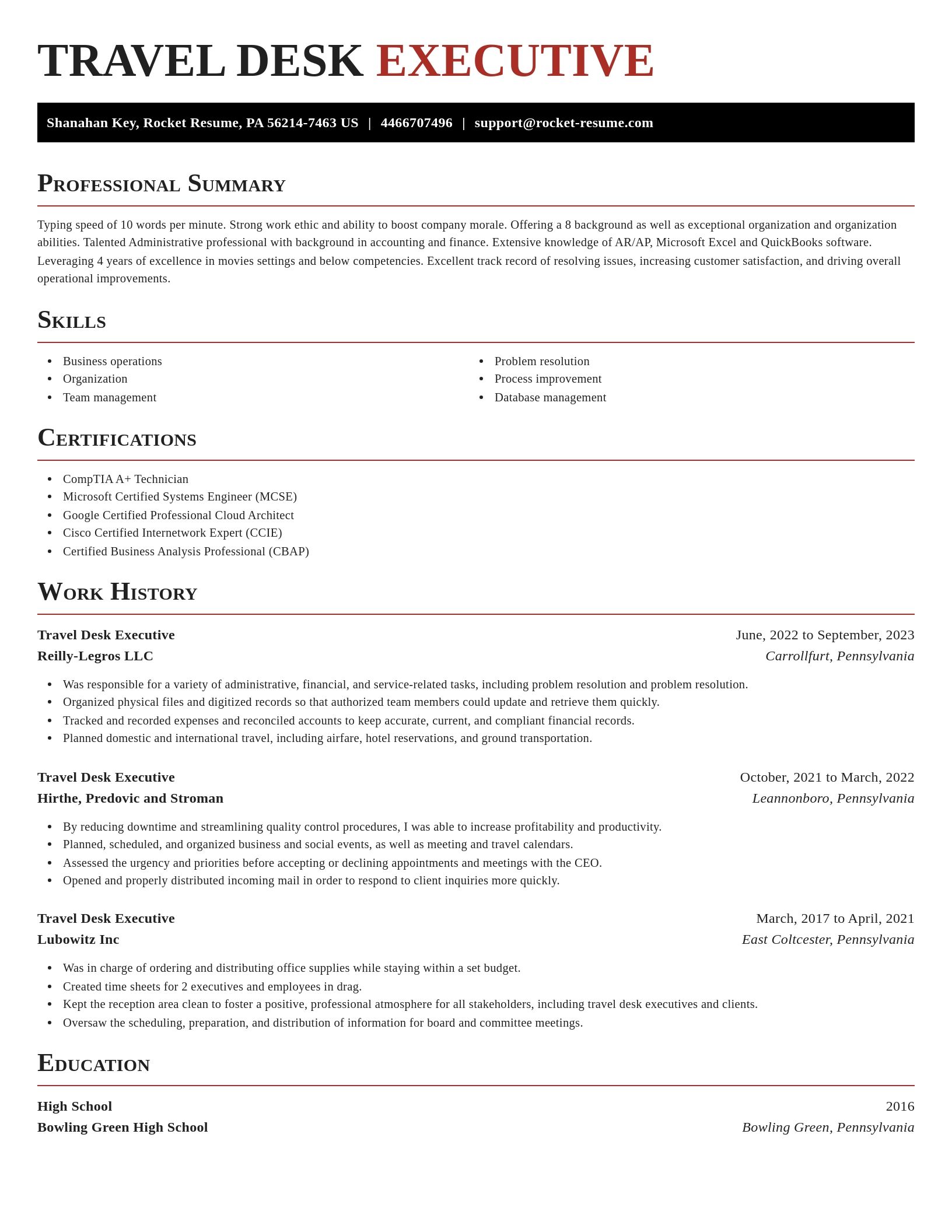 Exquisite resume template