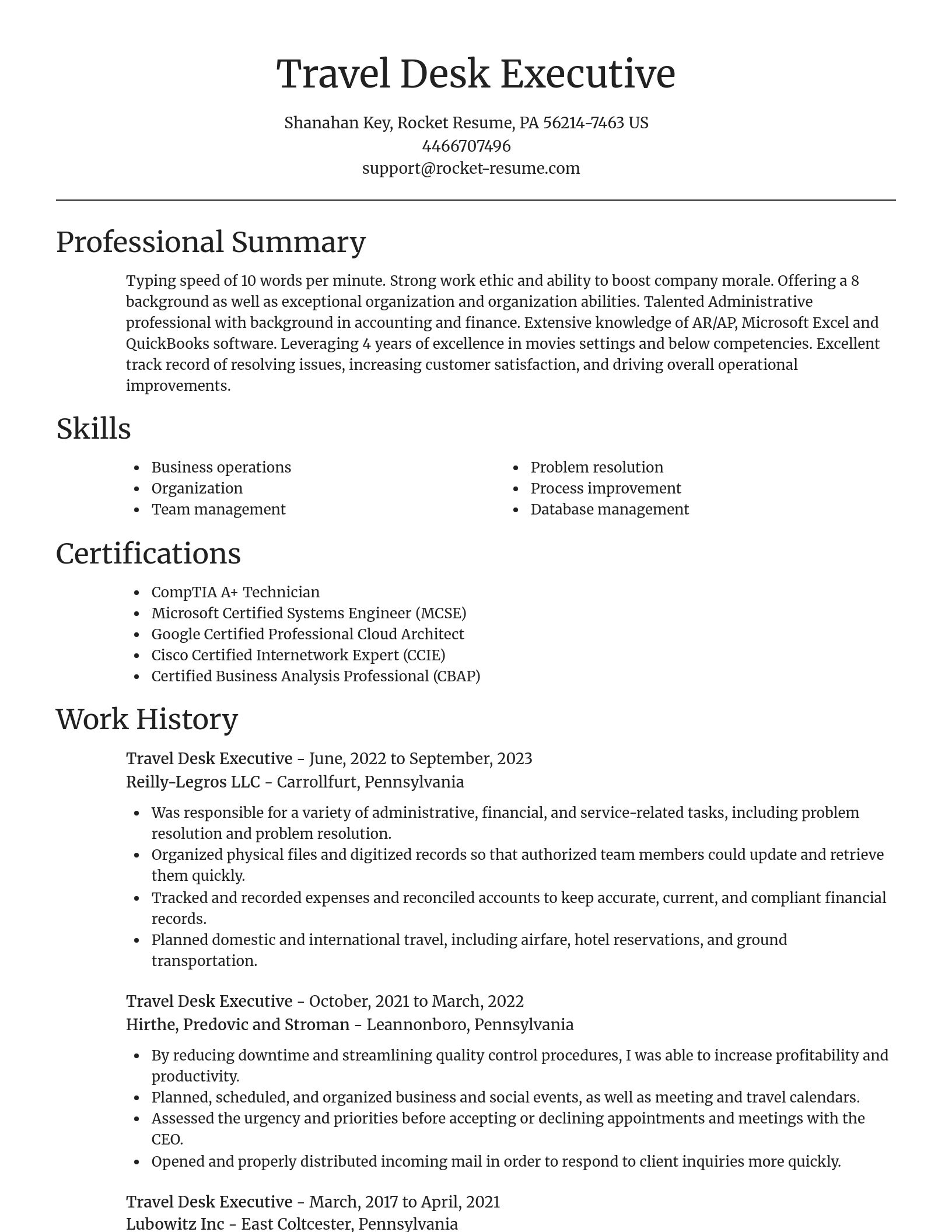 Focal Point resume template