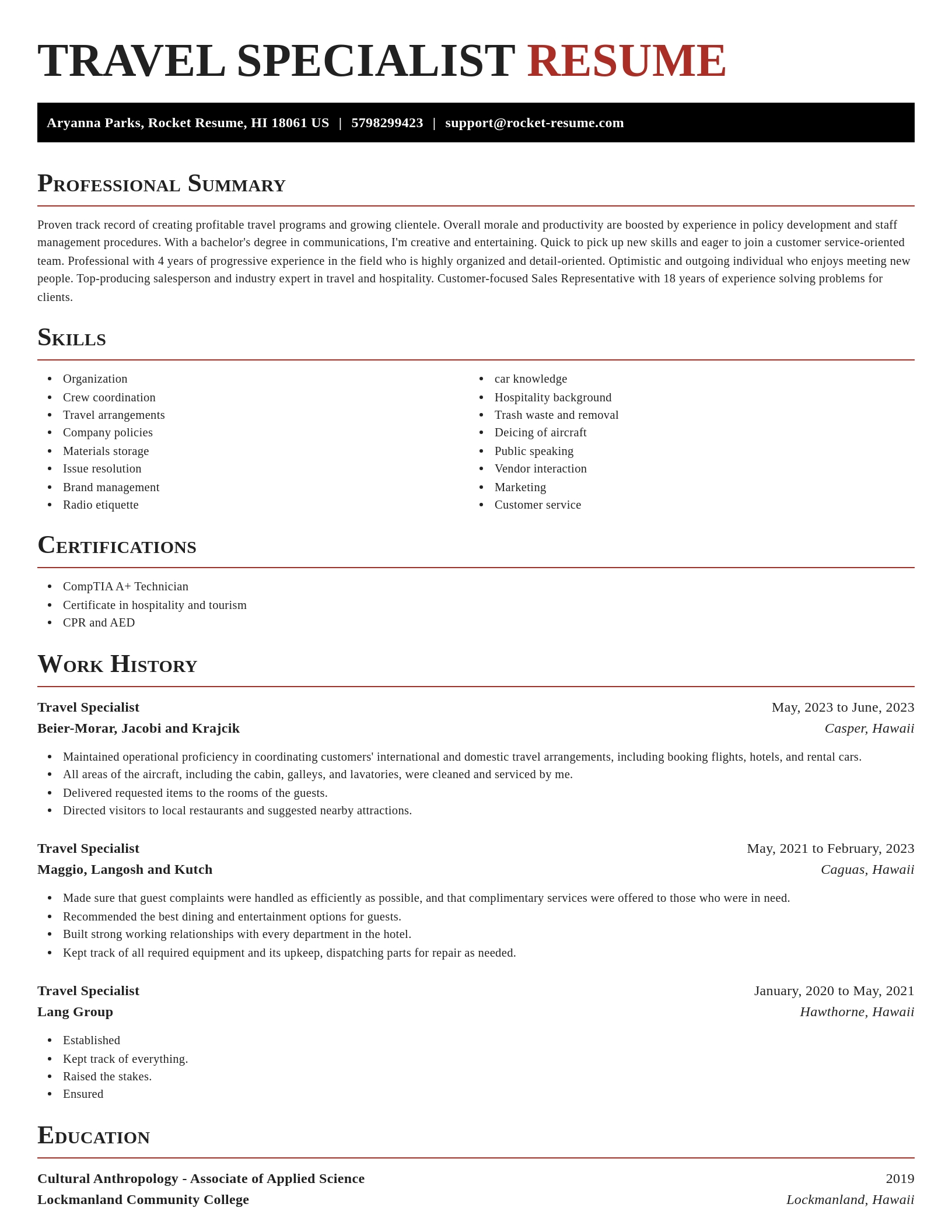 Exquisite resume template