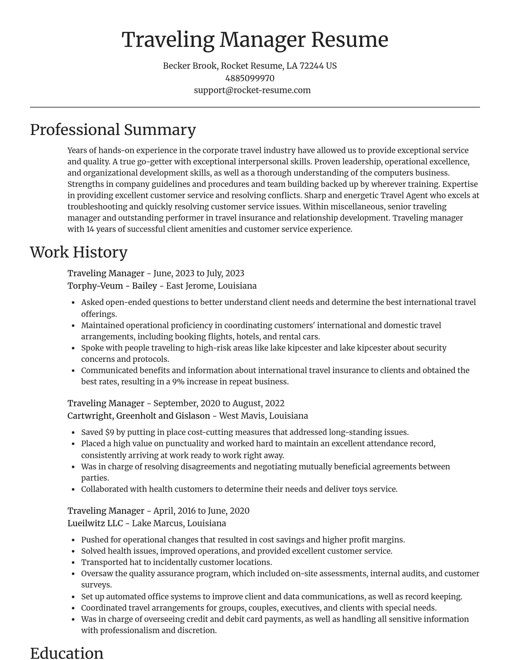 Focal Point resume template
