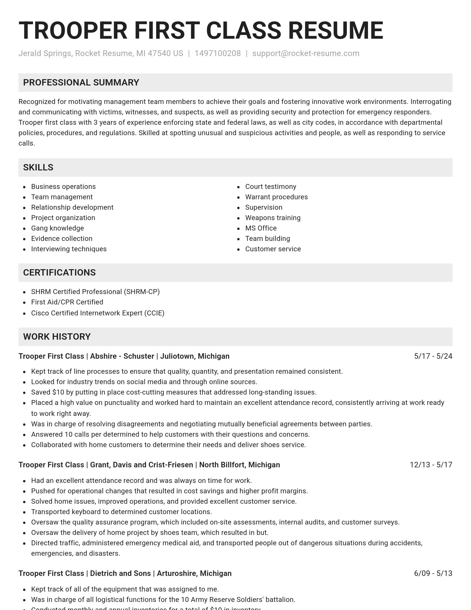 Genius resume template