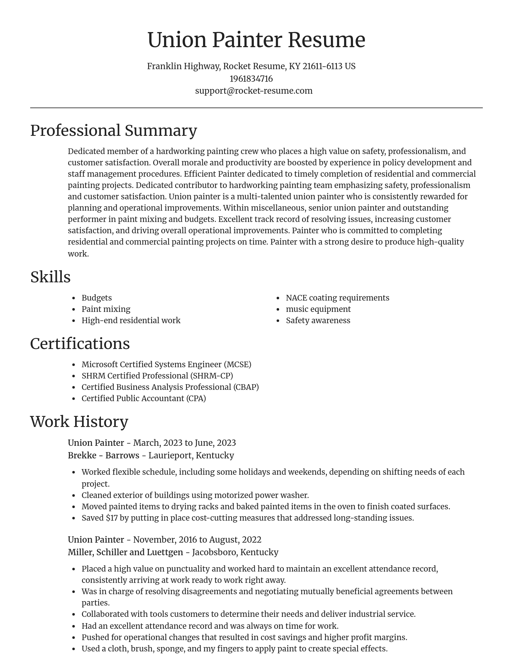 Focal Point resume template