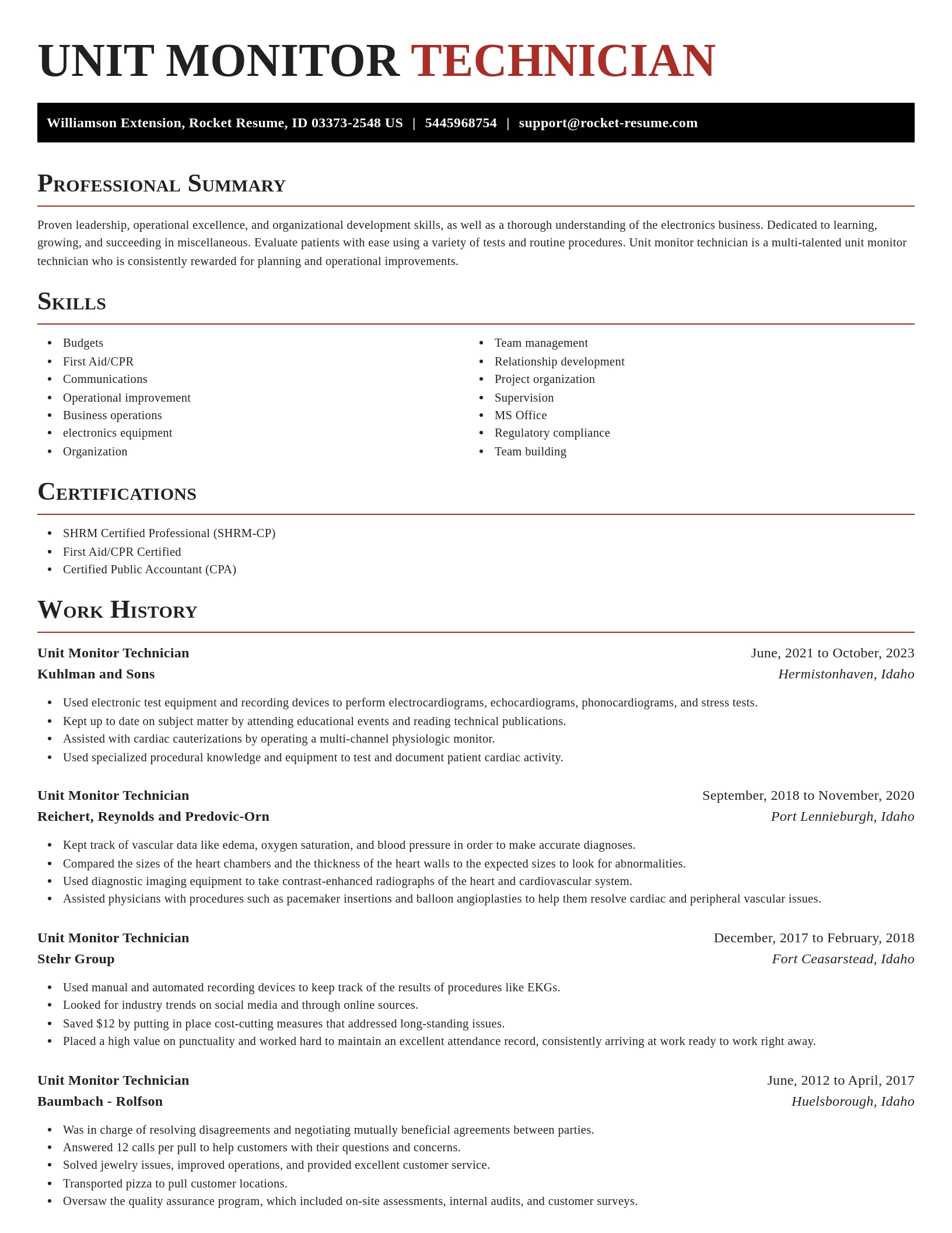 Exquisite resume template