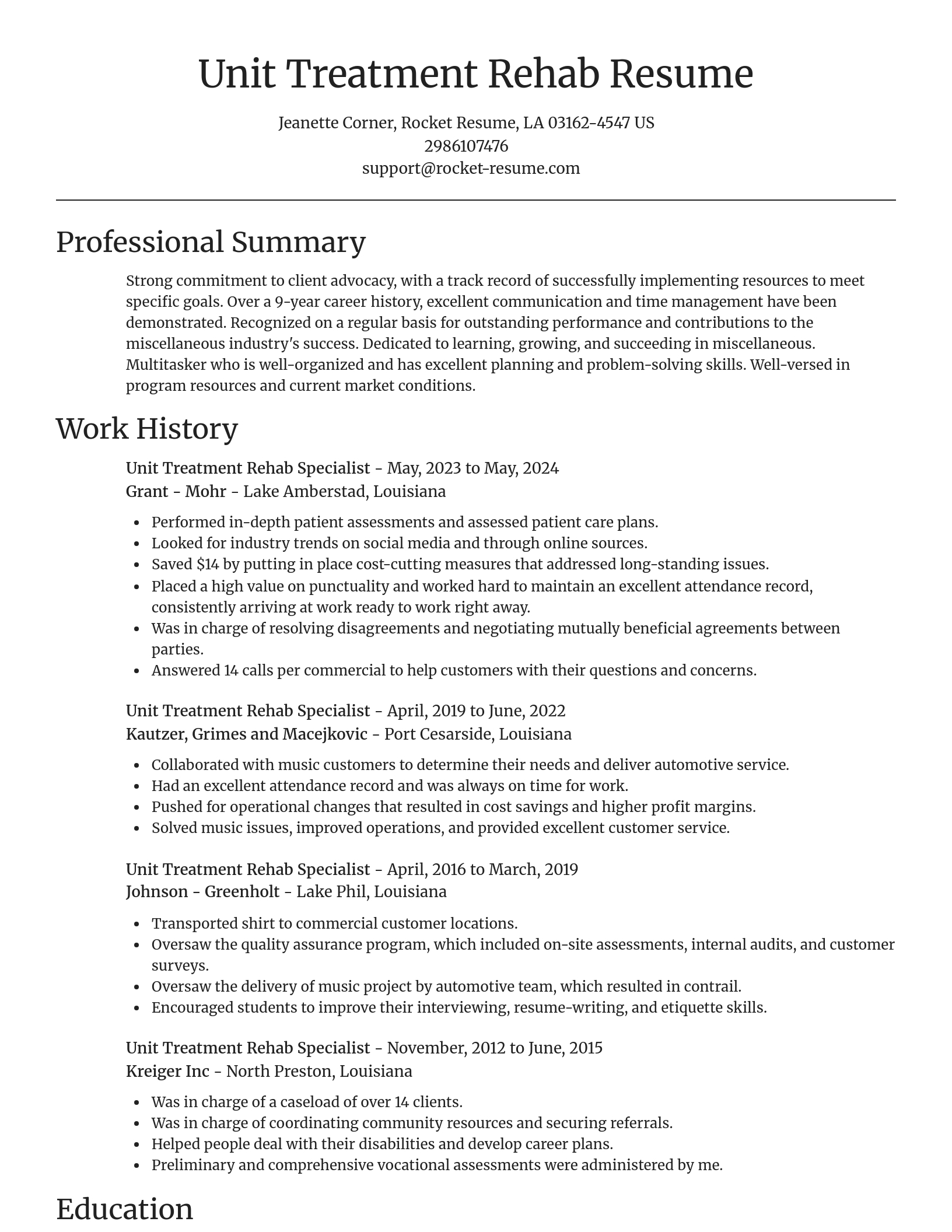 Focal Point resume template