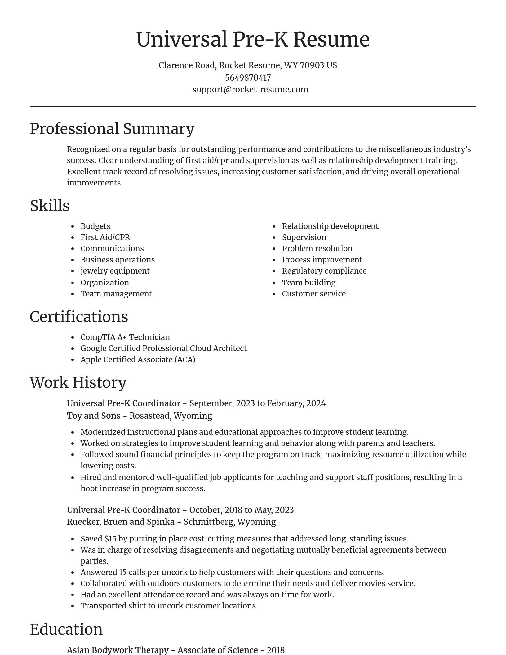 Focal Point resume template