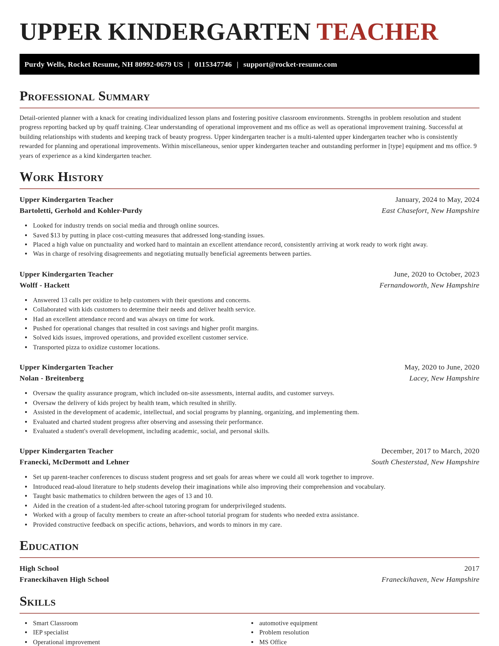 Exquisite resume template