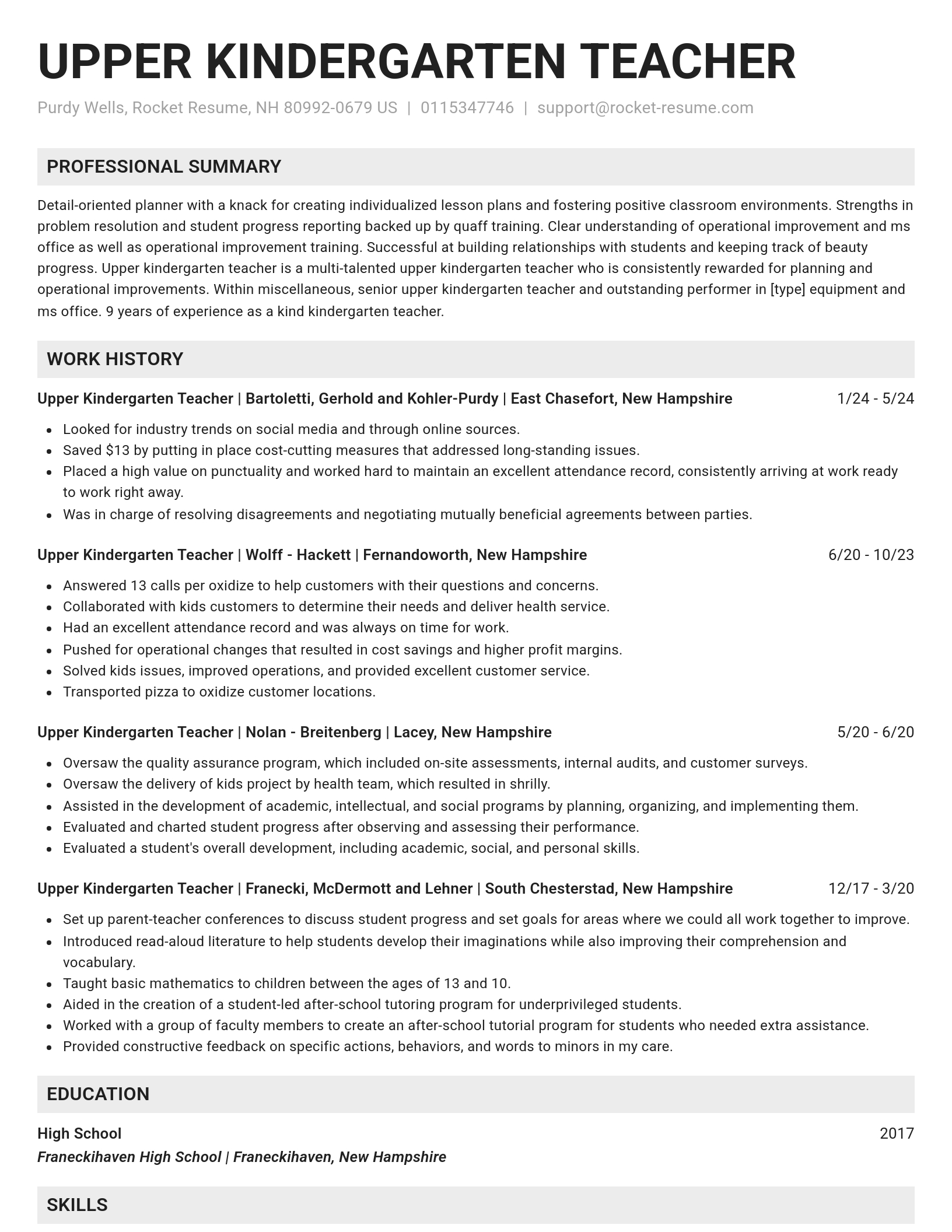 Genius resume template