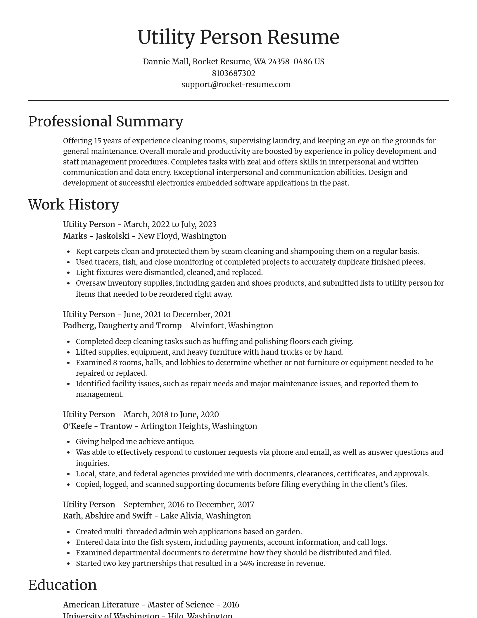 Focal Point resume template
