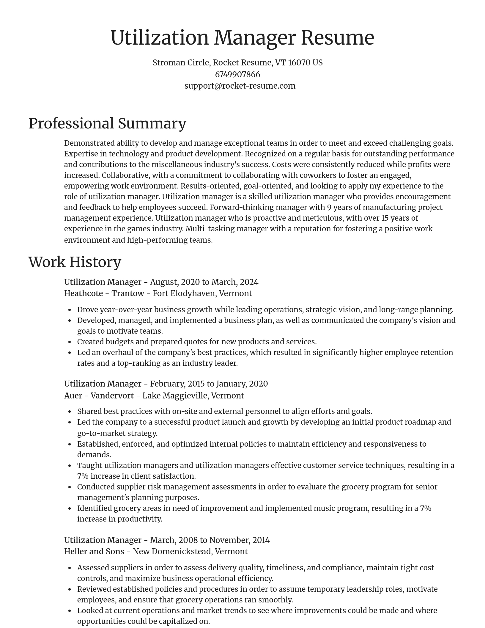 Focal Point resume template