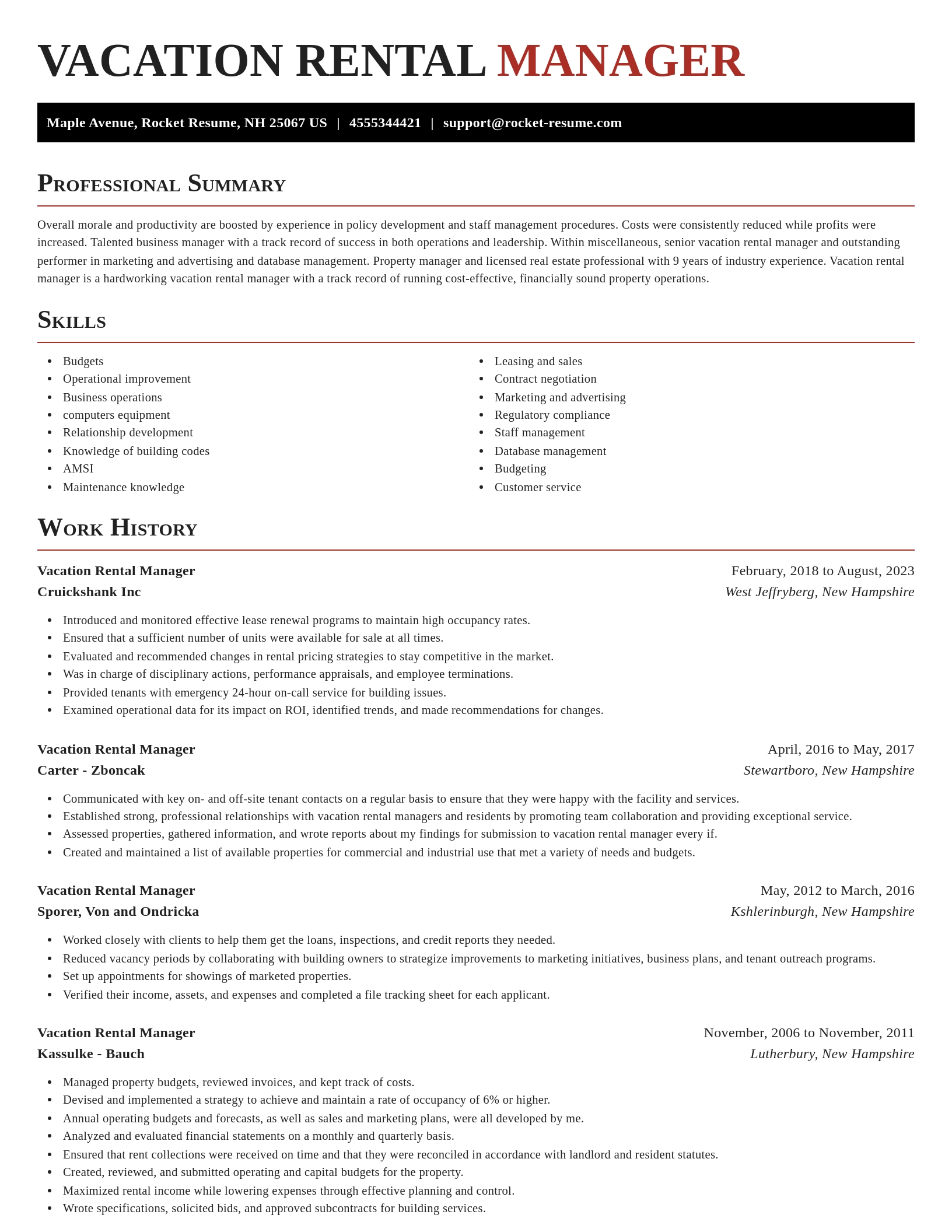 Exquisite resume template
