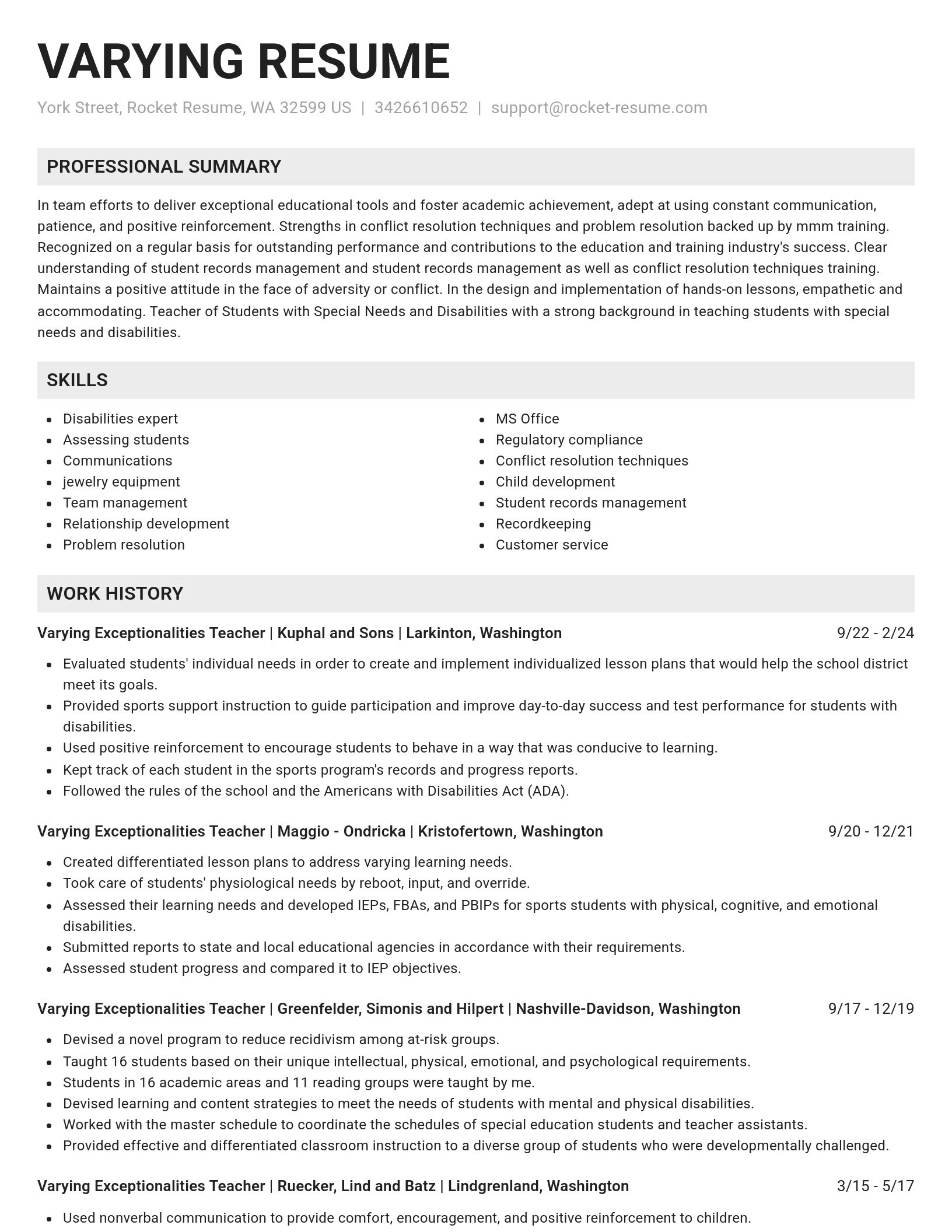 Genius resume template