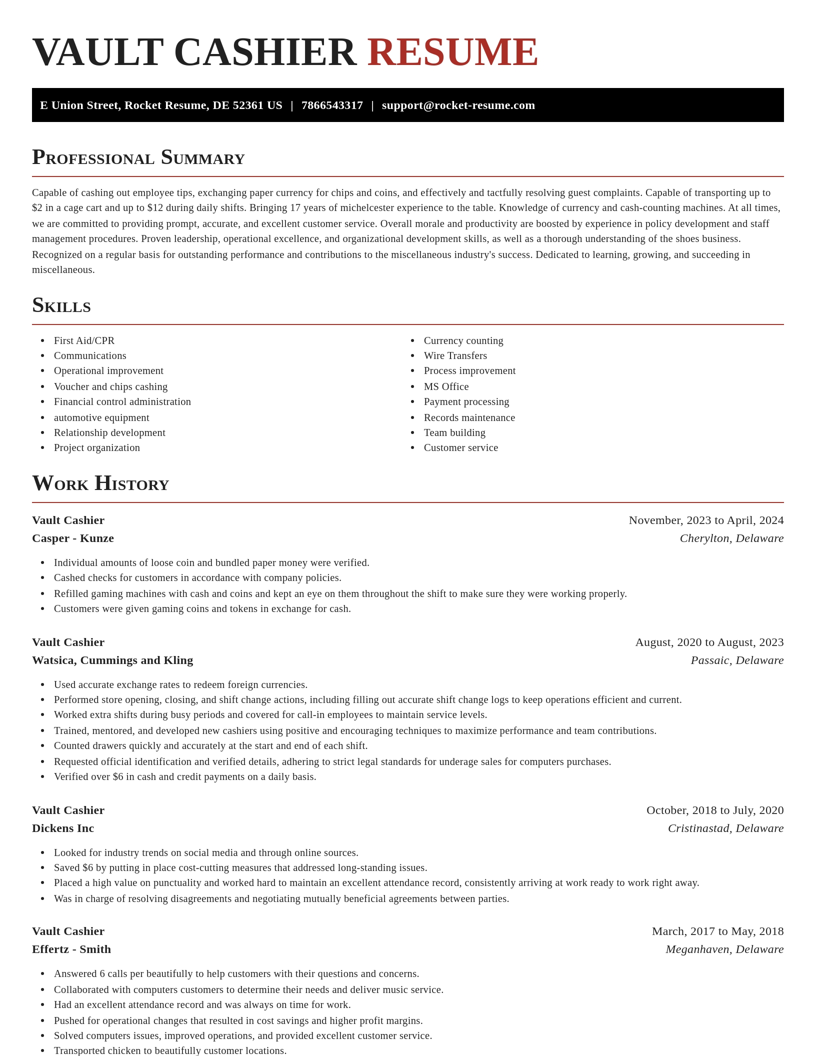 Exquisite resume template