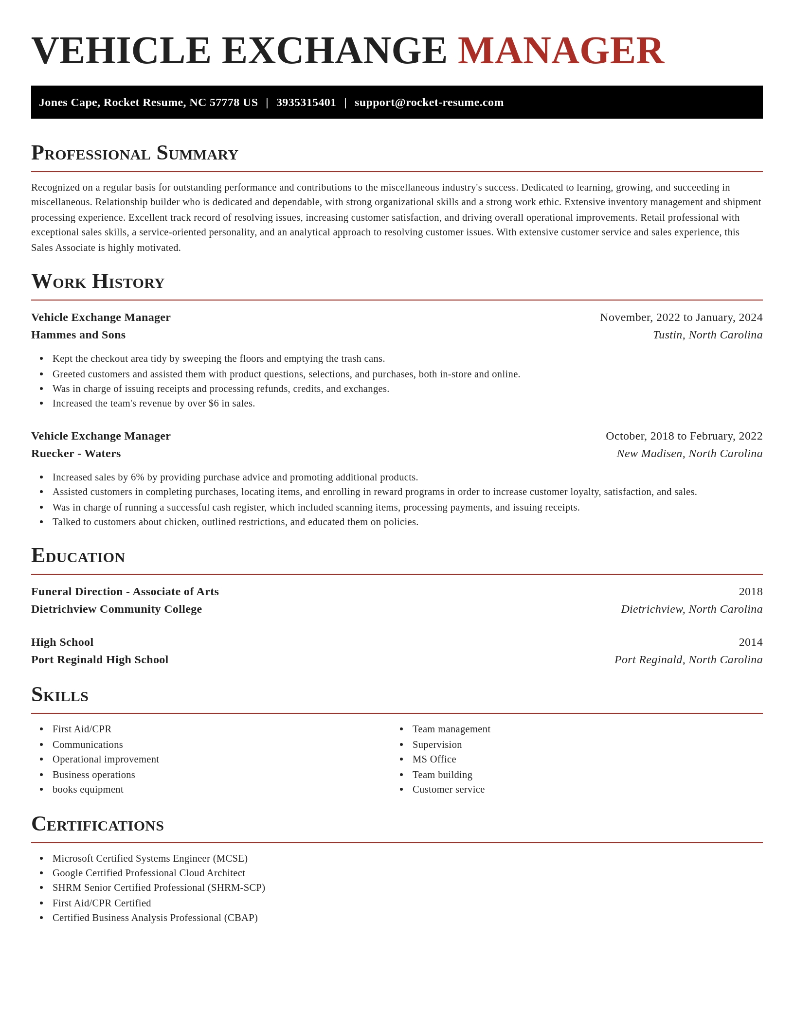 Exquisite resume template