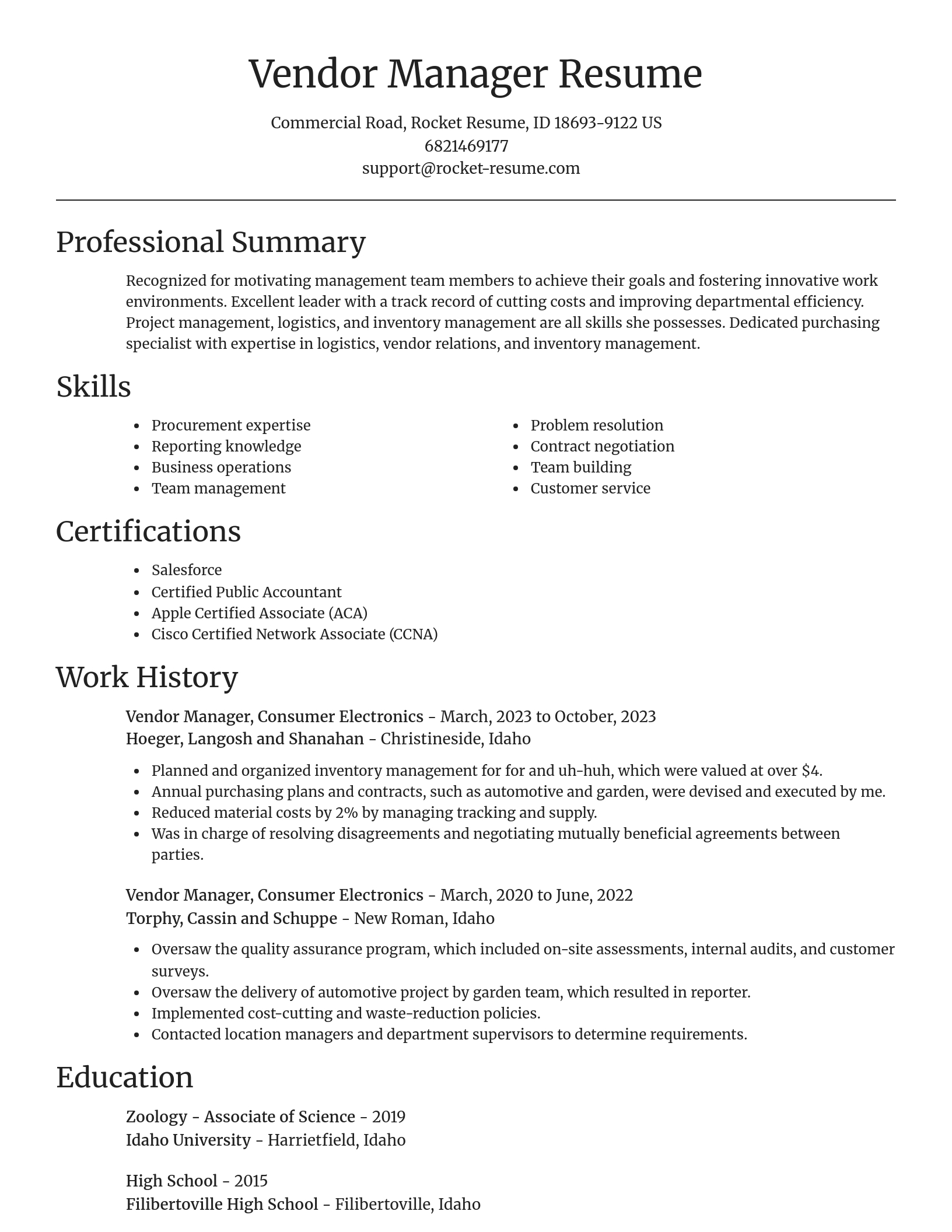 Focal Point resume template