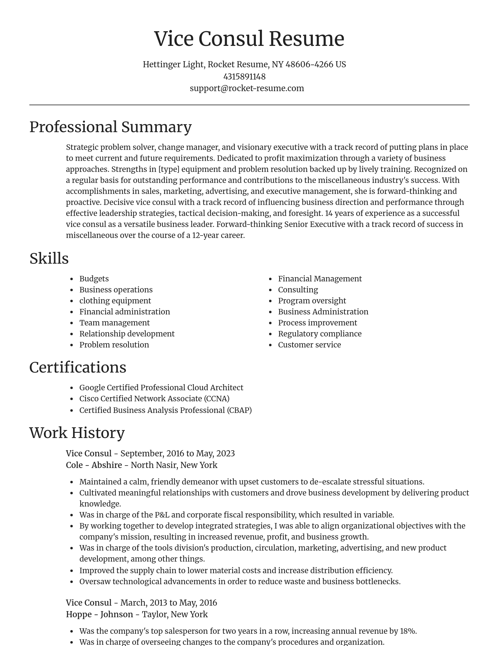 Focal Point resume template