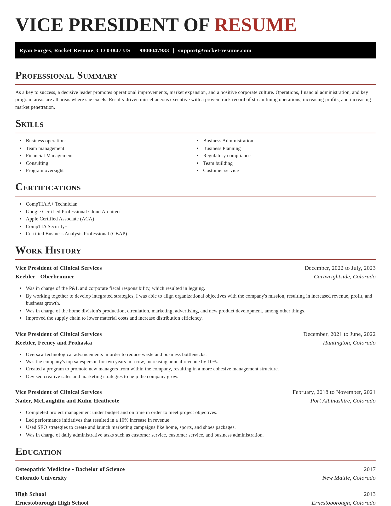 Exquisite resume template