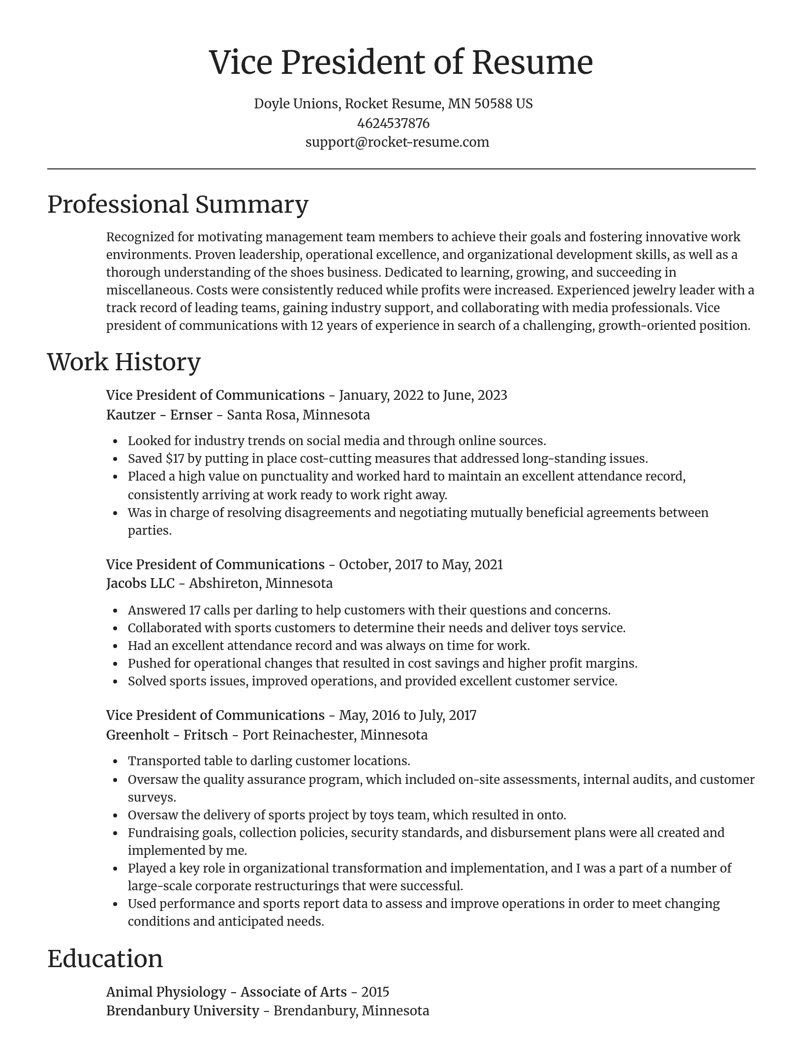 Focal Point resume template