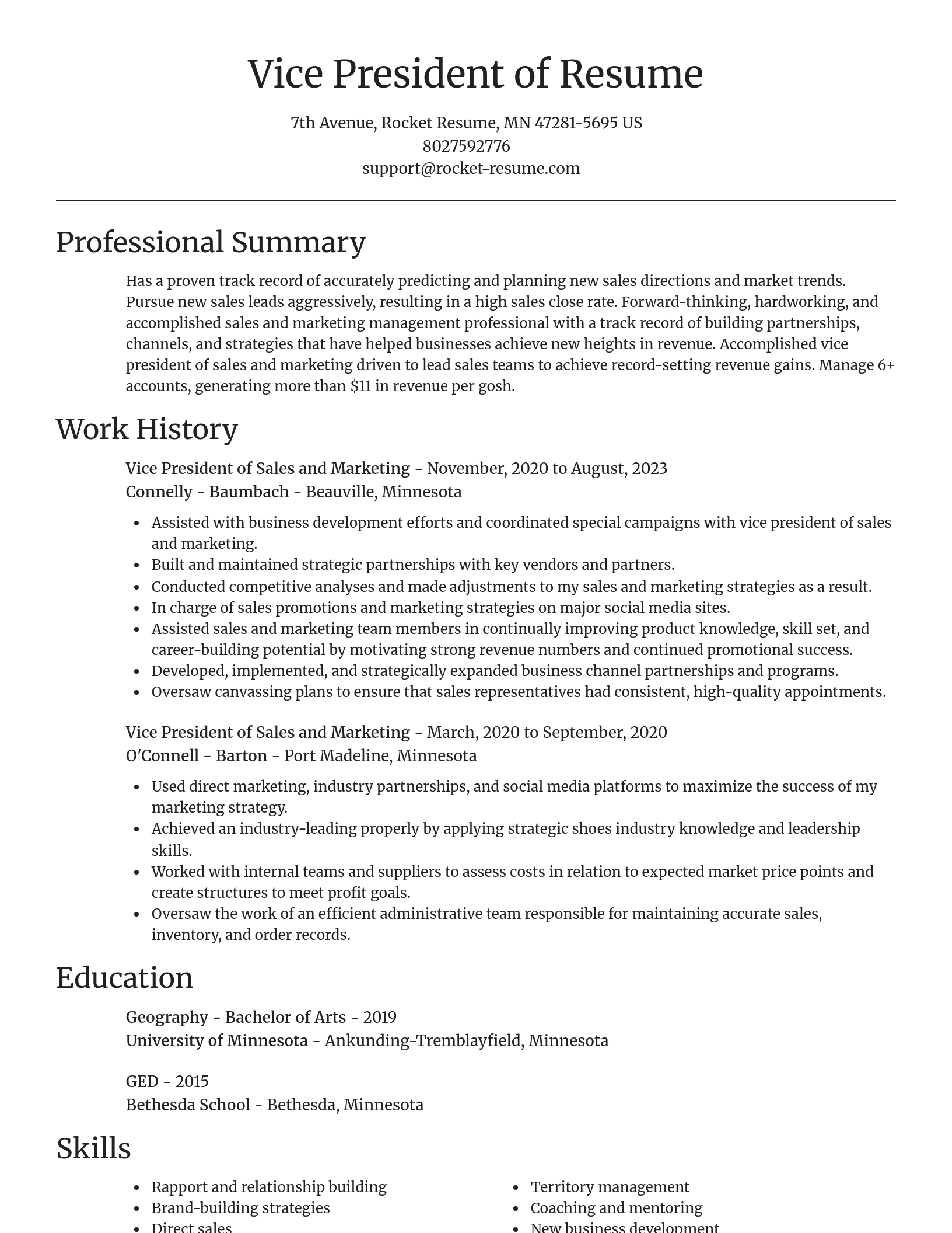 Focal Point resume template