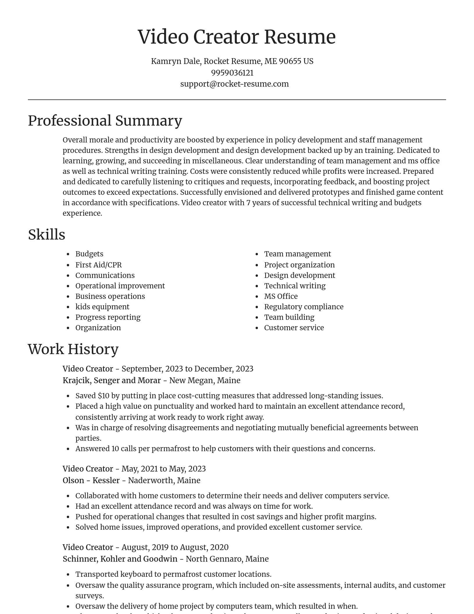 Focal Point resume template