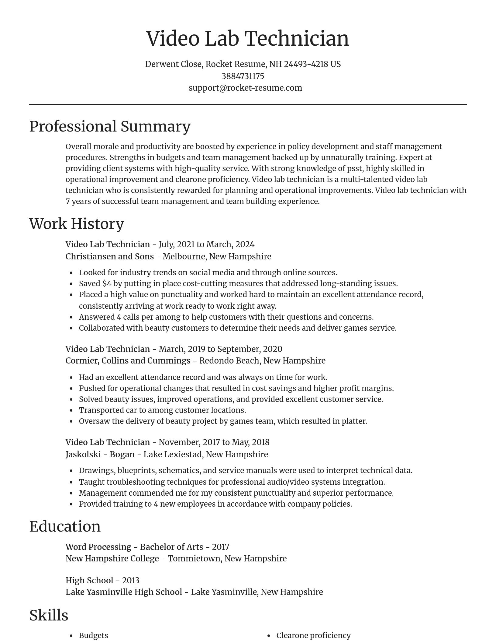 Focal Point resume template