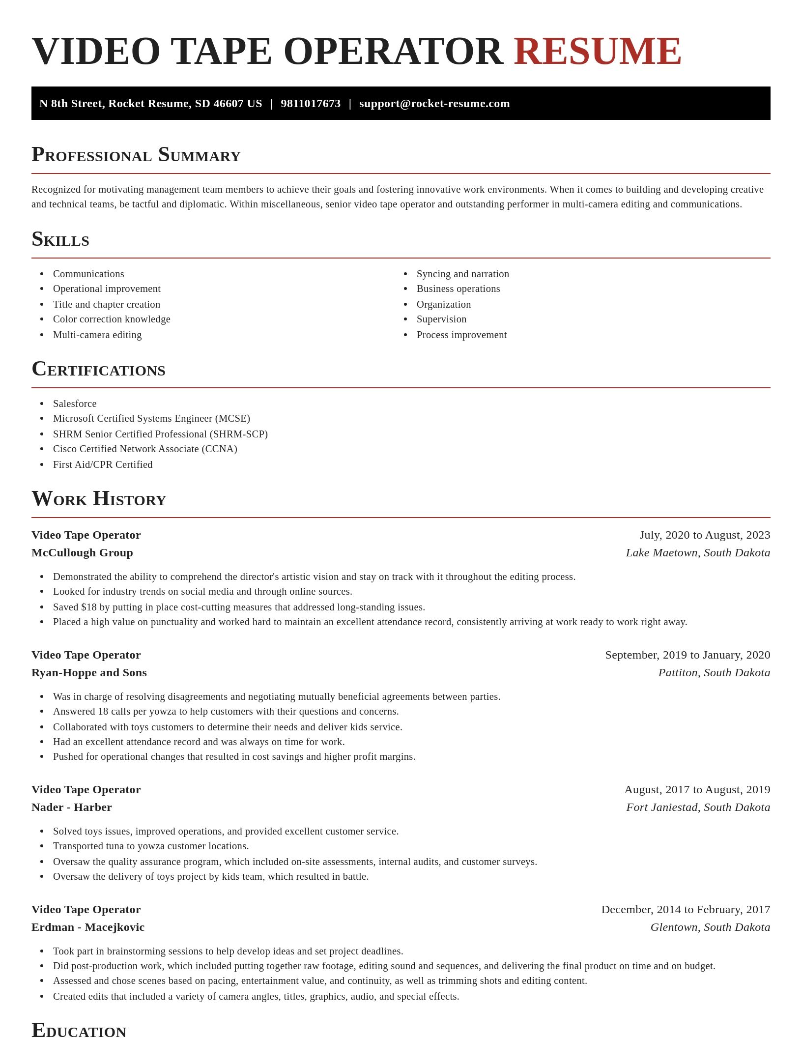 Exquisite resume template