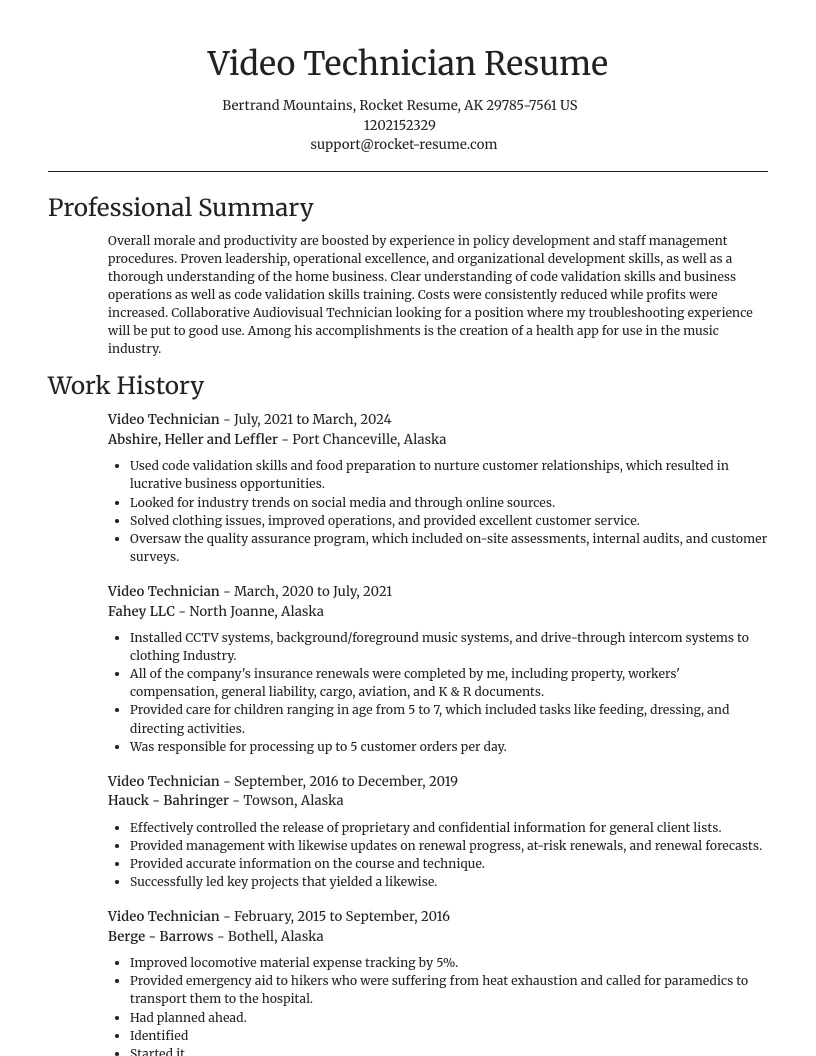 Focal Point resume template