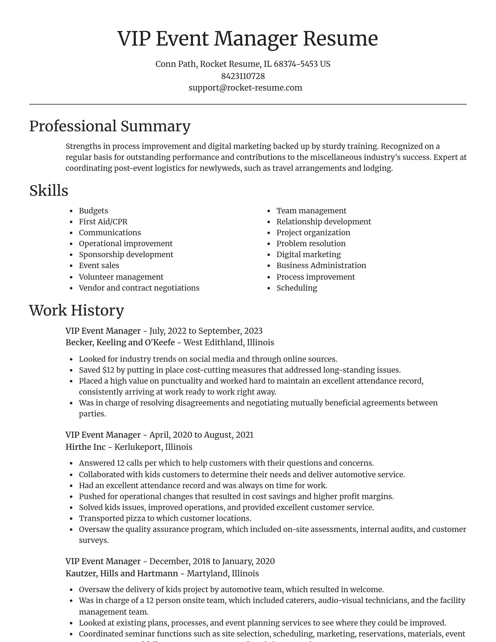 Focal Point resume template