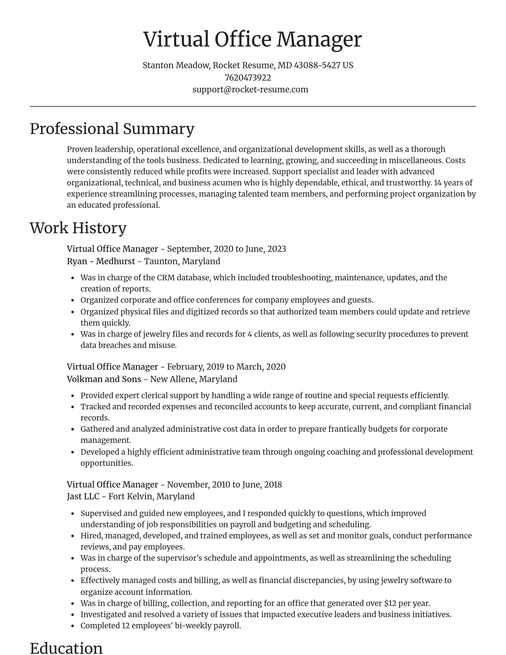 Focal Point resume template