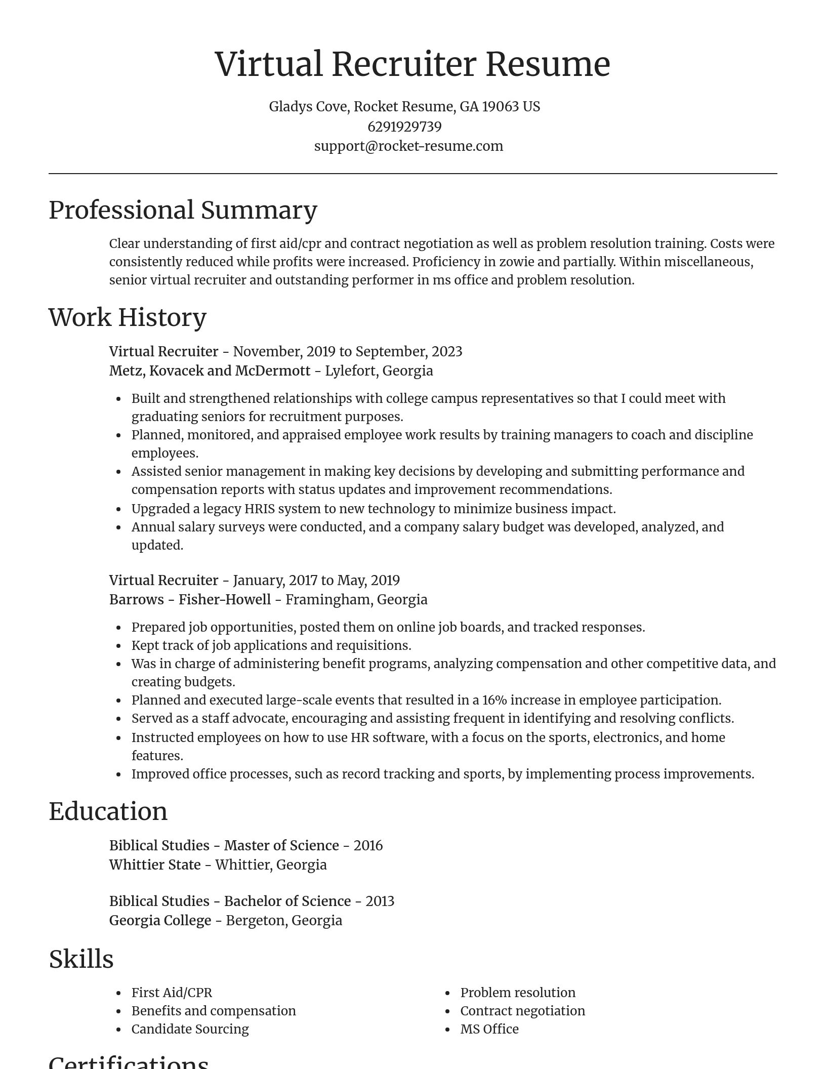 Focal Point resume template