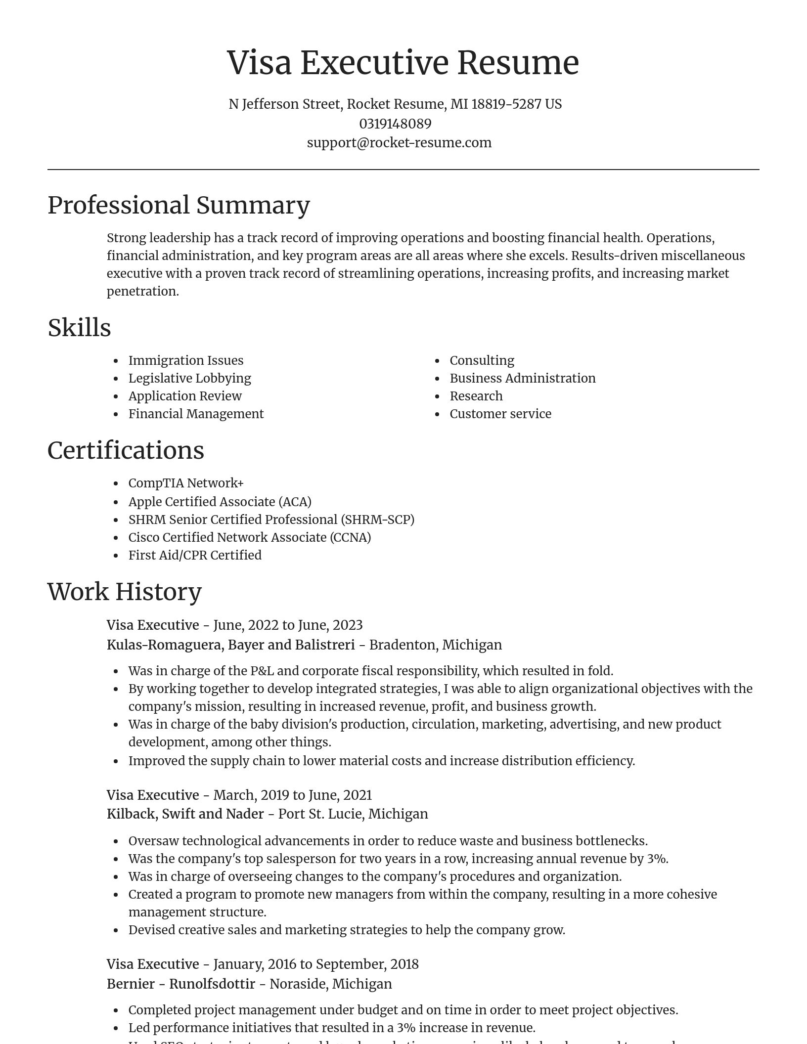 Focal Point resume template