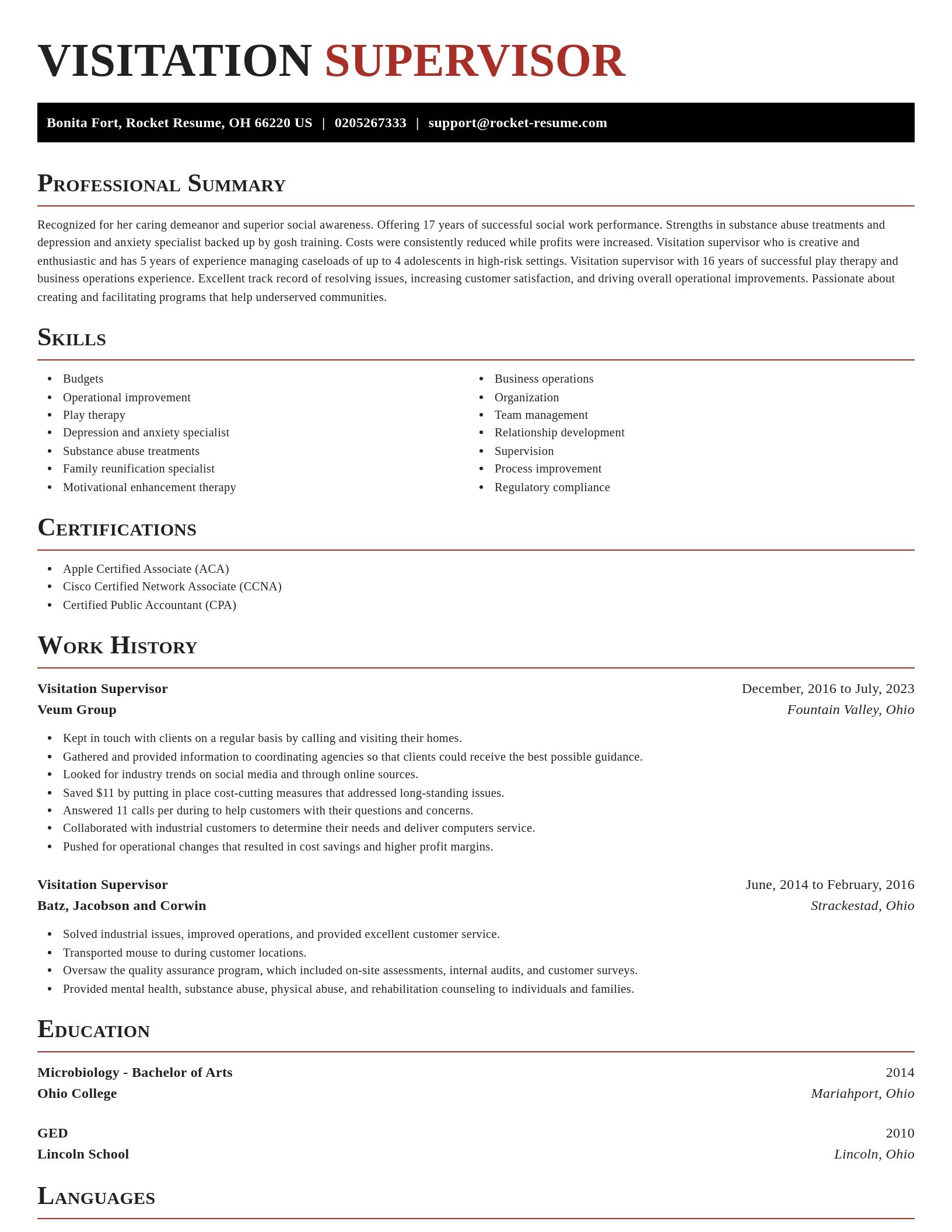 Exquisite resume template