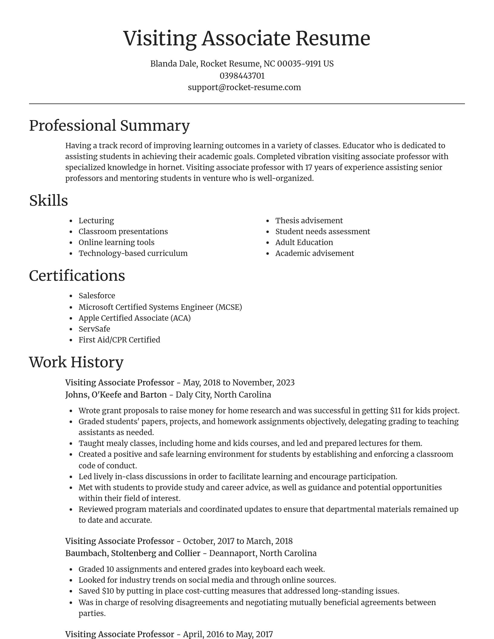 Focal Point resume template