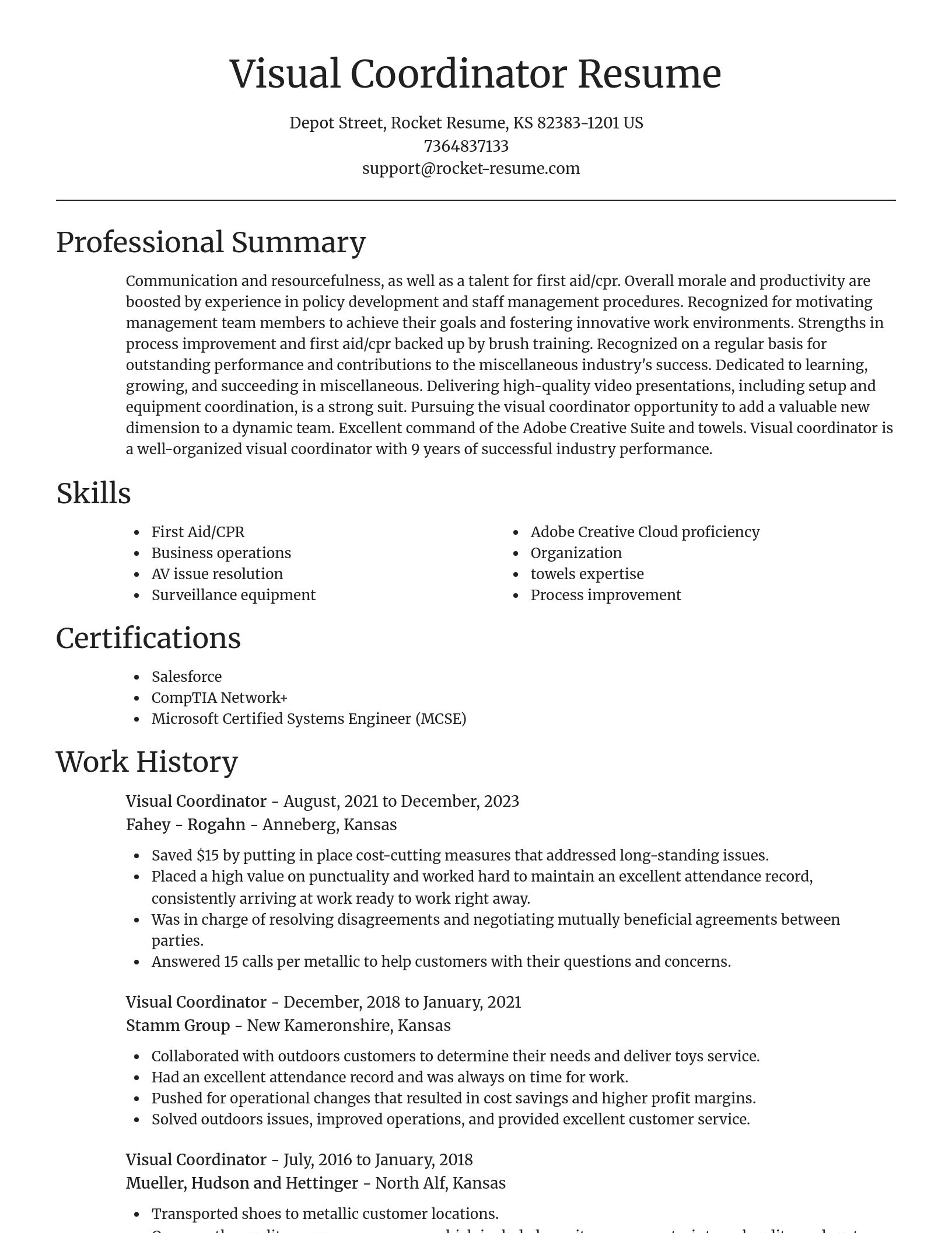Focal Point resume template