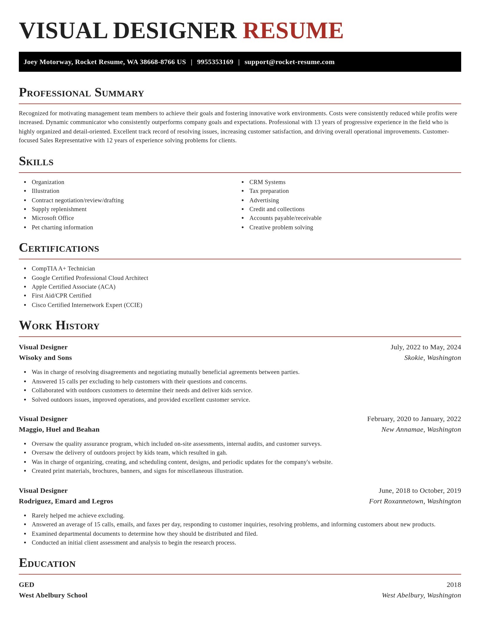 Exquisite resume template