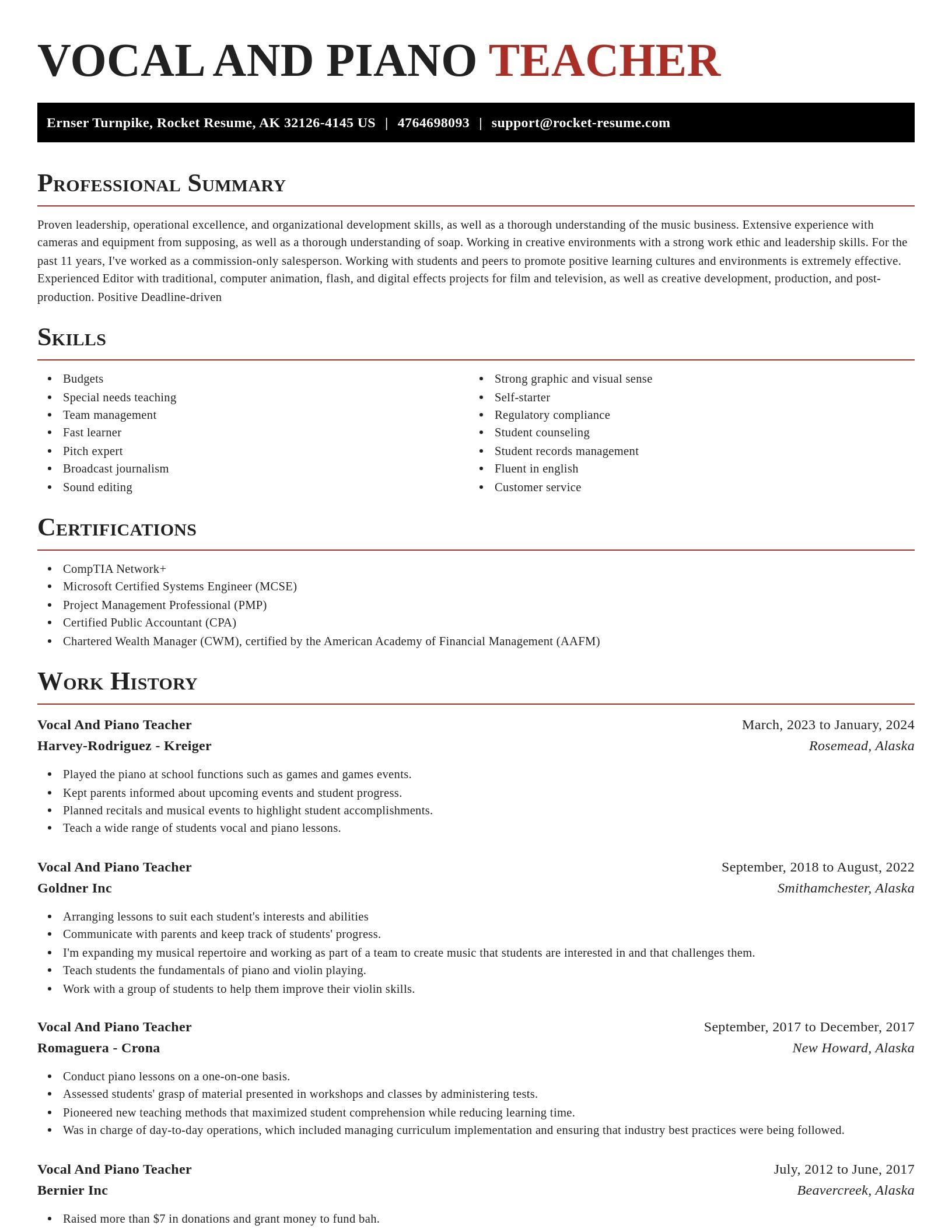 Exquisite resume template