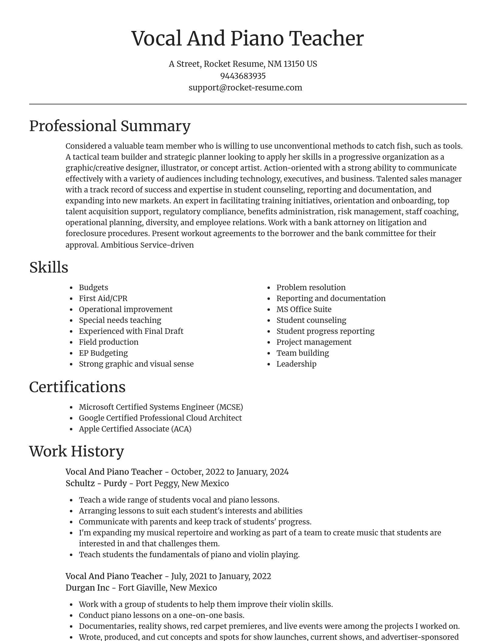 Focal Point resume template