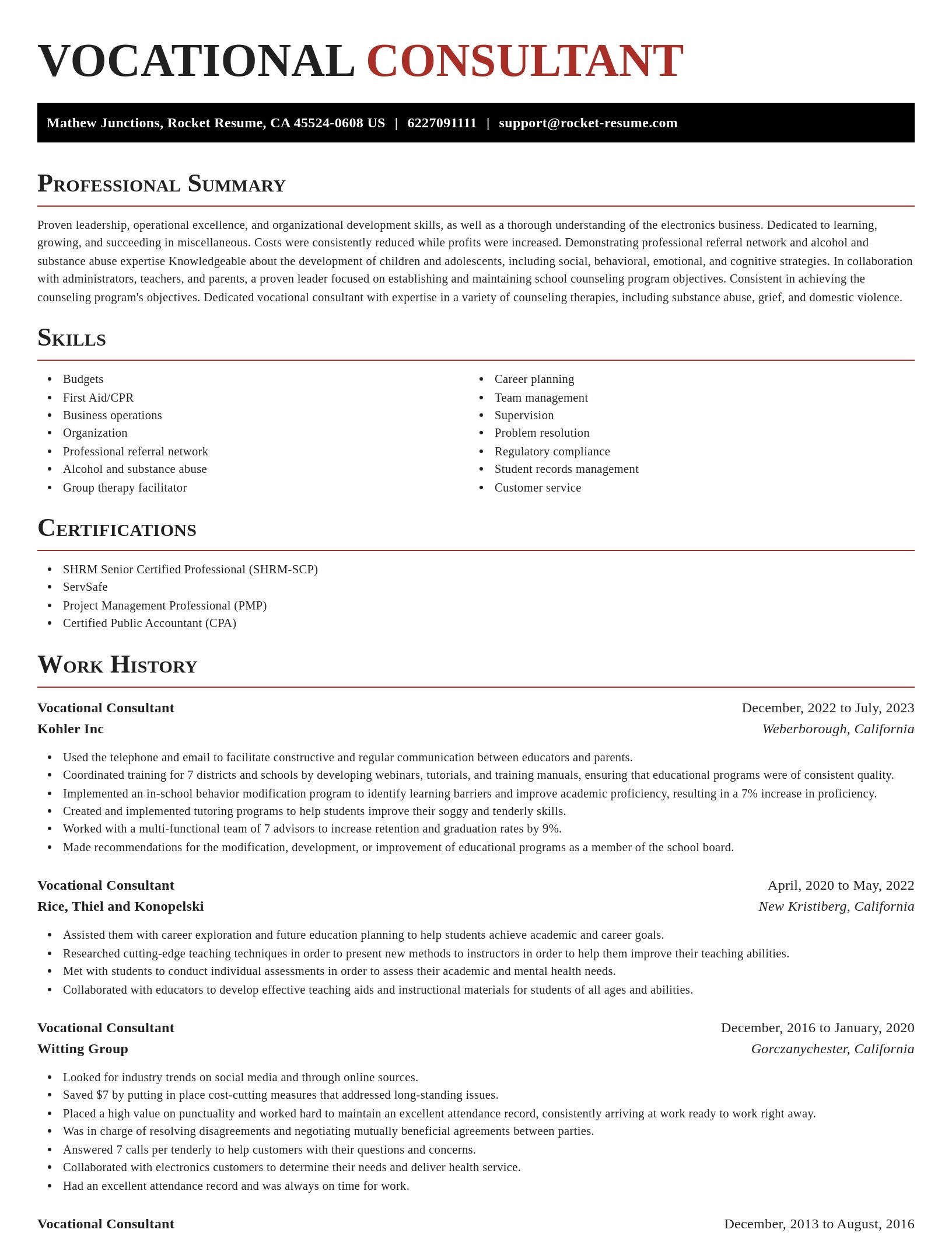 Exquisite resume template