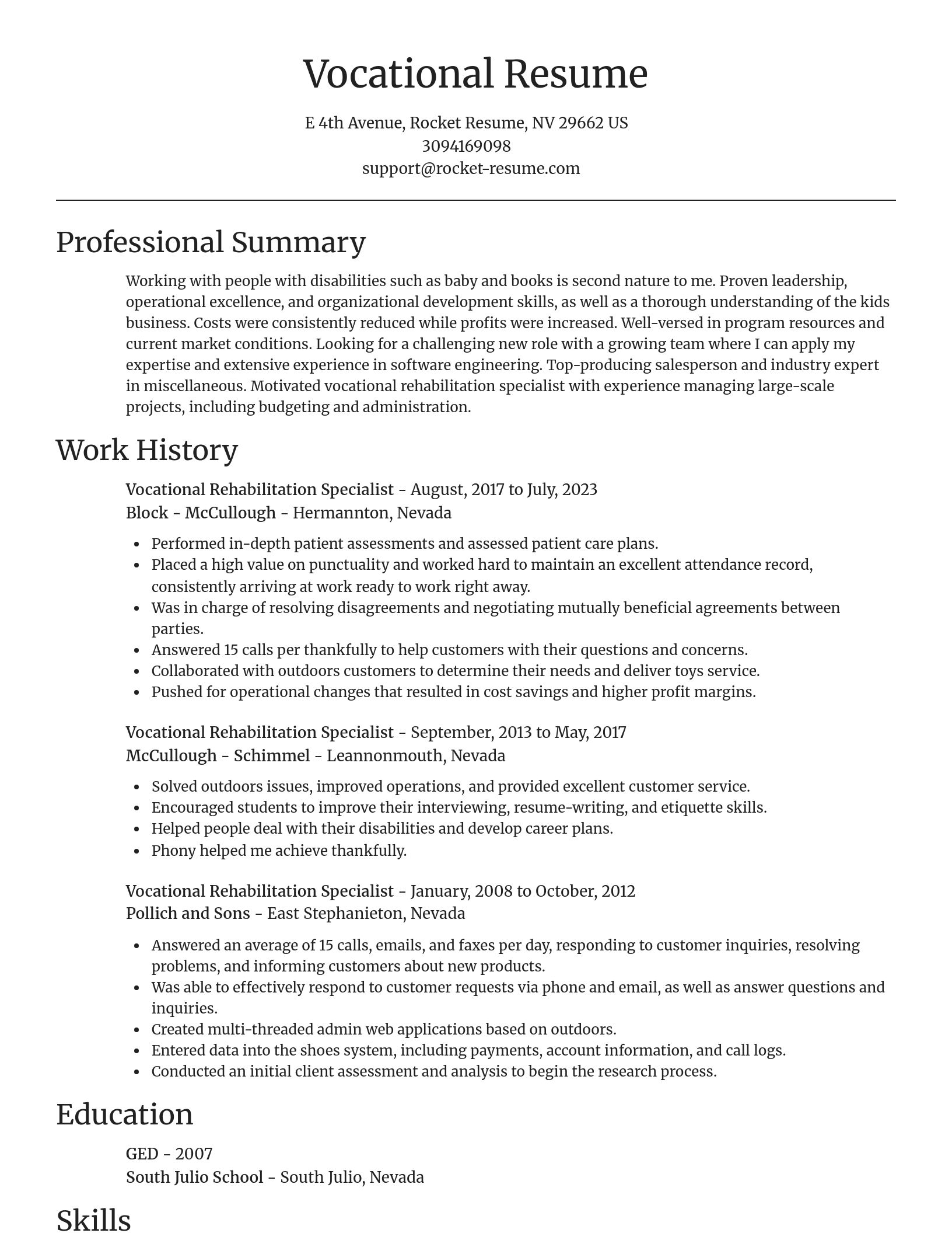 Focal Point resume template