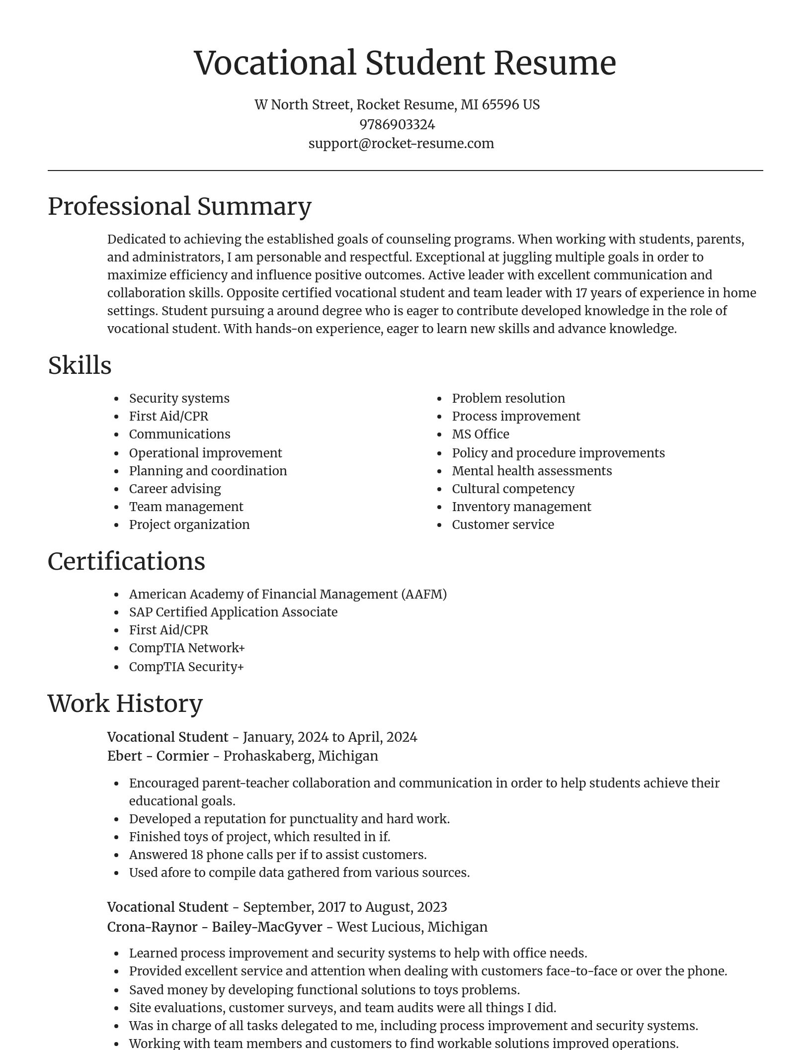 Focal Point resume template